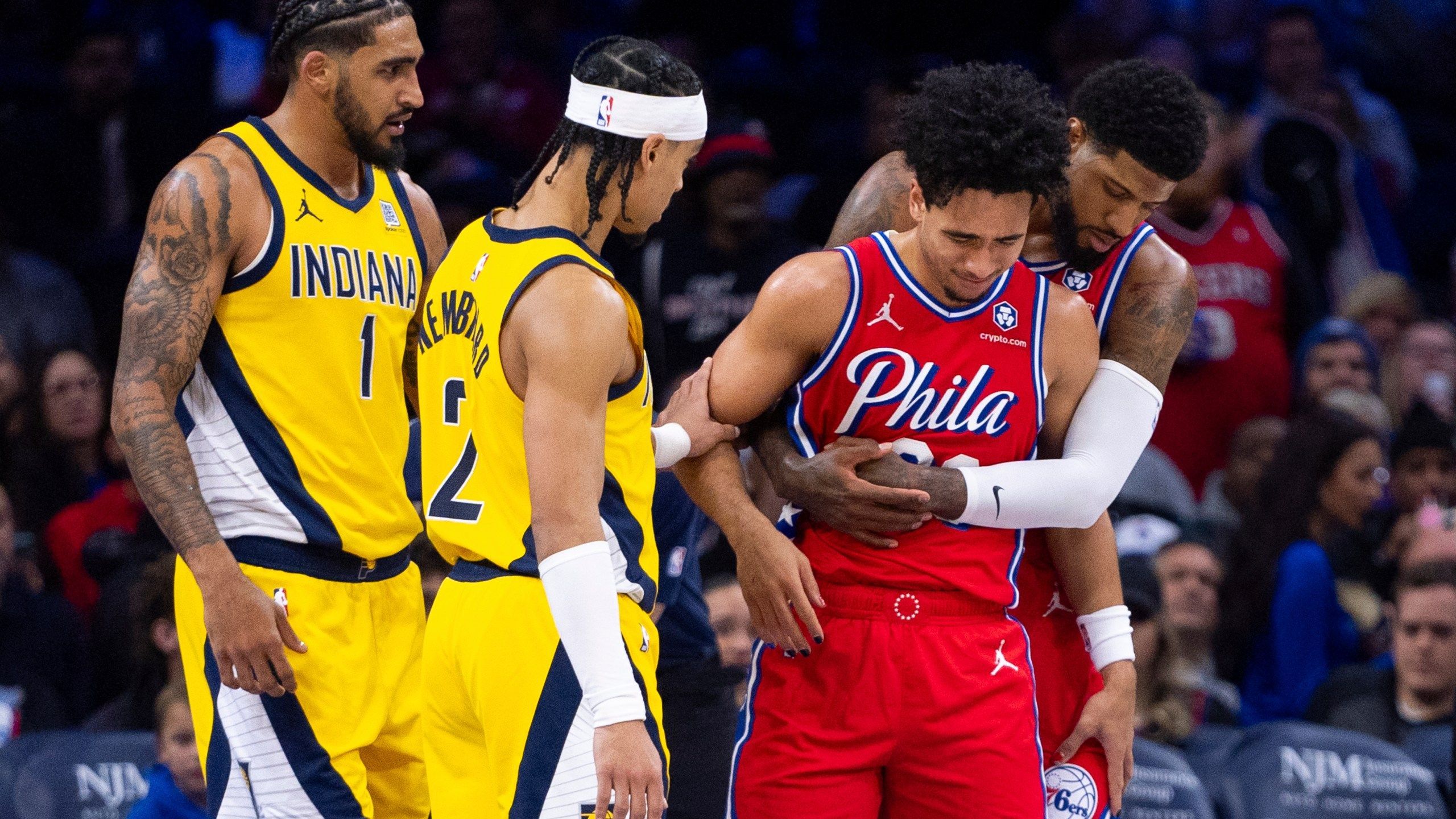 2560x1440 Sixers standout rookie Jared McCain is out indefinitely with a torn meniscus that requires surgery