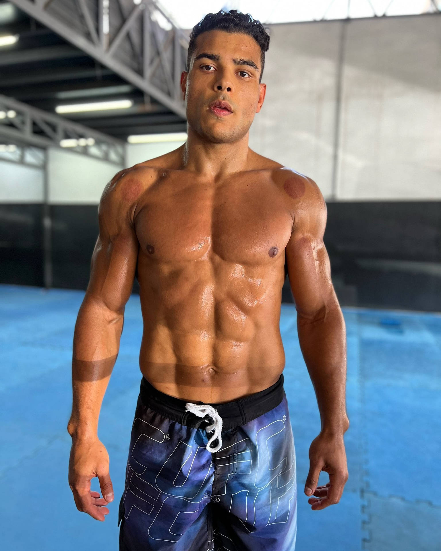 1536x1920 Download Paulo Costa Showing Abs Wallpaper