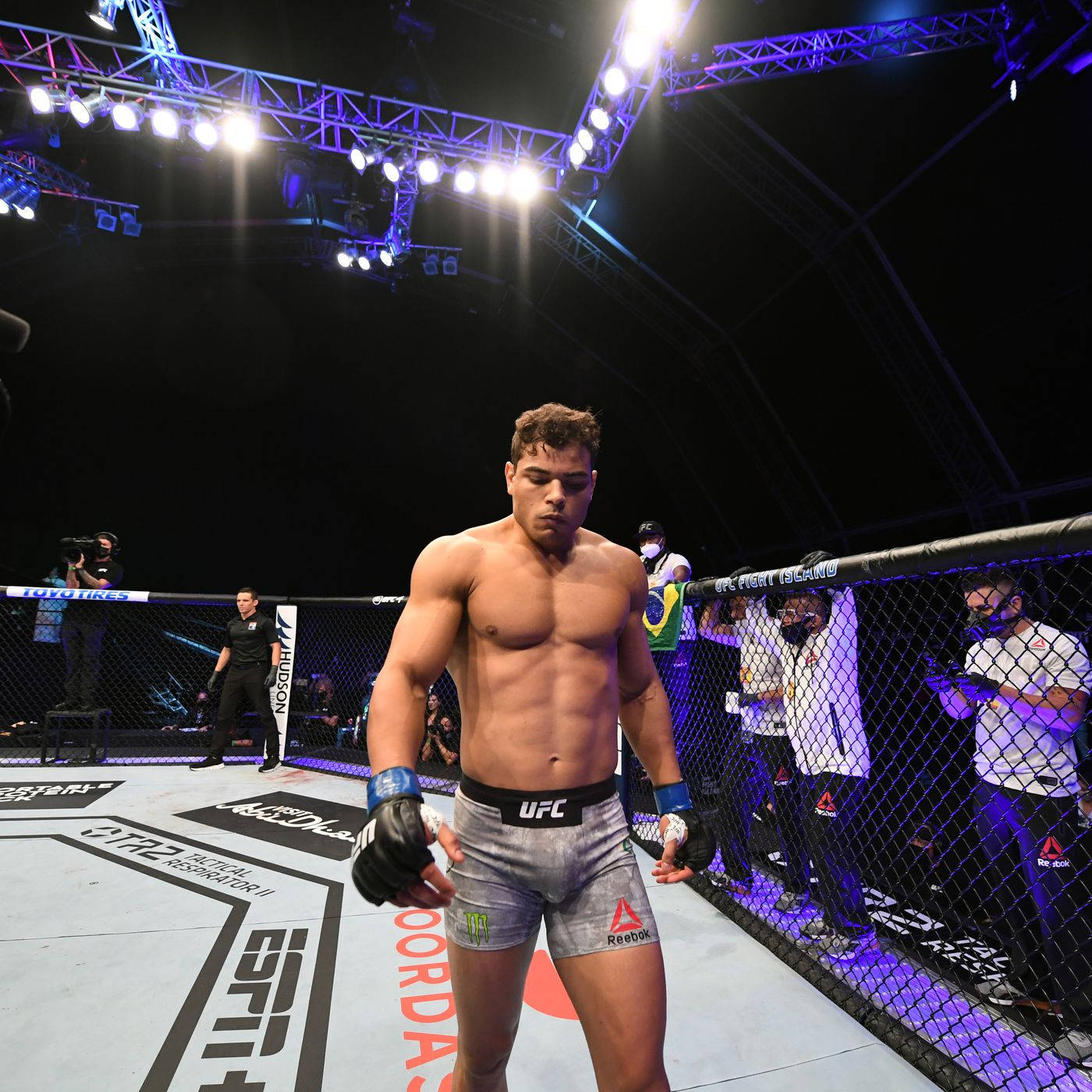 1400x1400 Download Paulo Costa Walking On Octagon Wallpaper