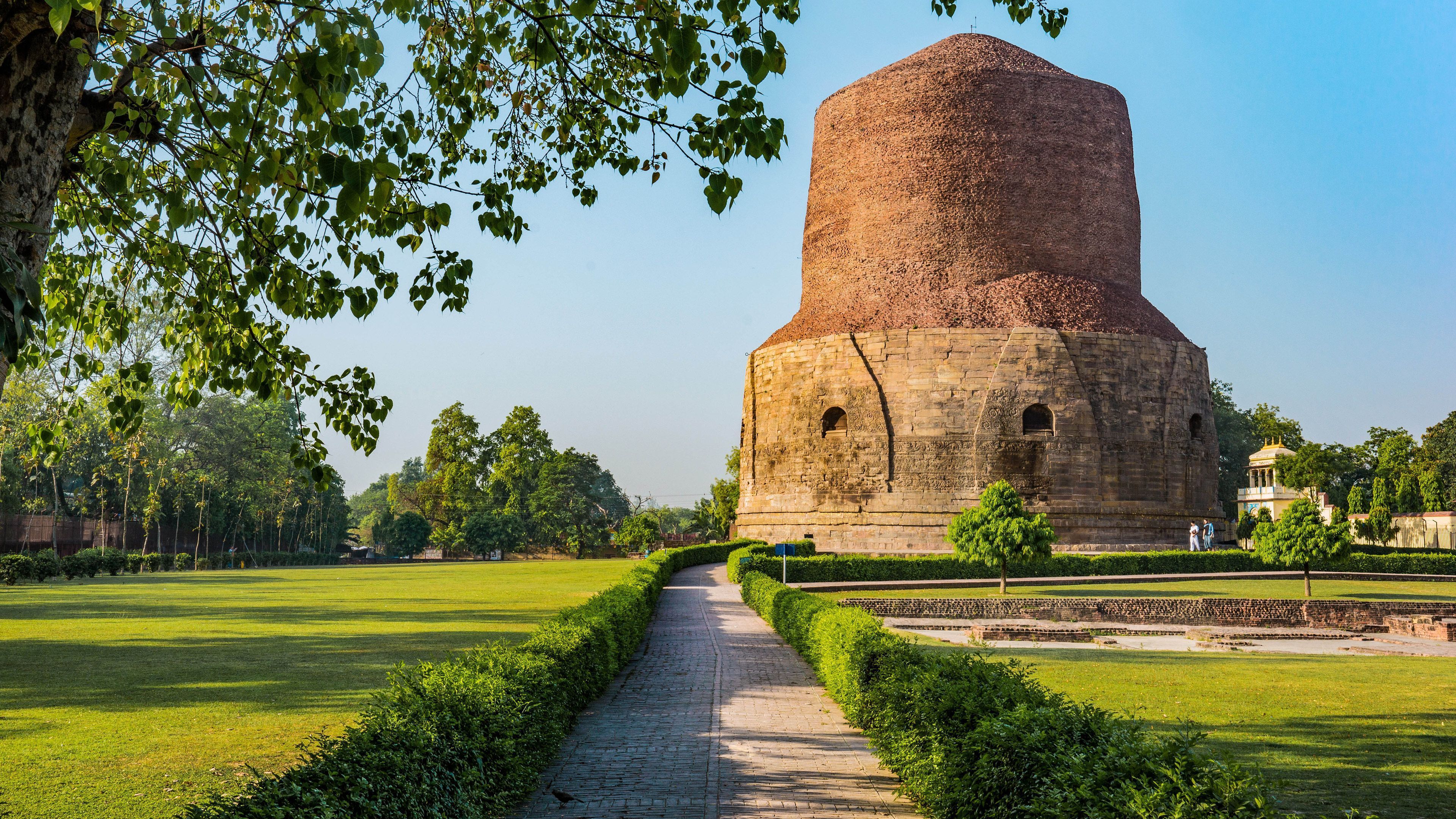 3840x2160 Bing HD Wallpaper Dec 2024: Dhamek Stupa, Sarnath, Uttar Pradesh Wallpaper Gallery