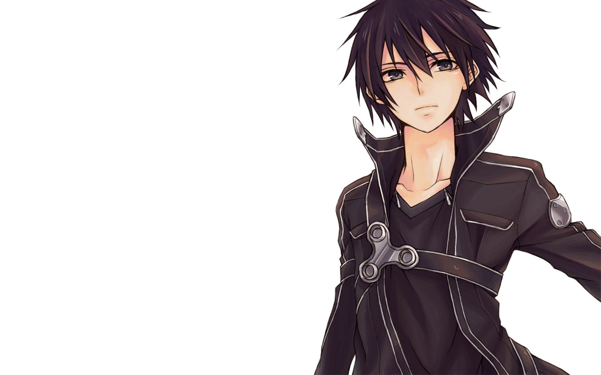 1920x1200 anime, Boys, Simple, Background, White, Background, Sword, Art, Online, Kirigaya, Kazuto Wallpaper HD / Desktop and Mobile Background
