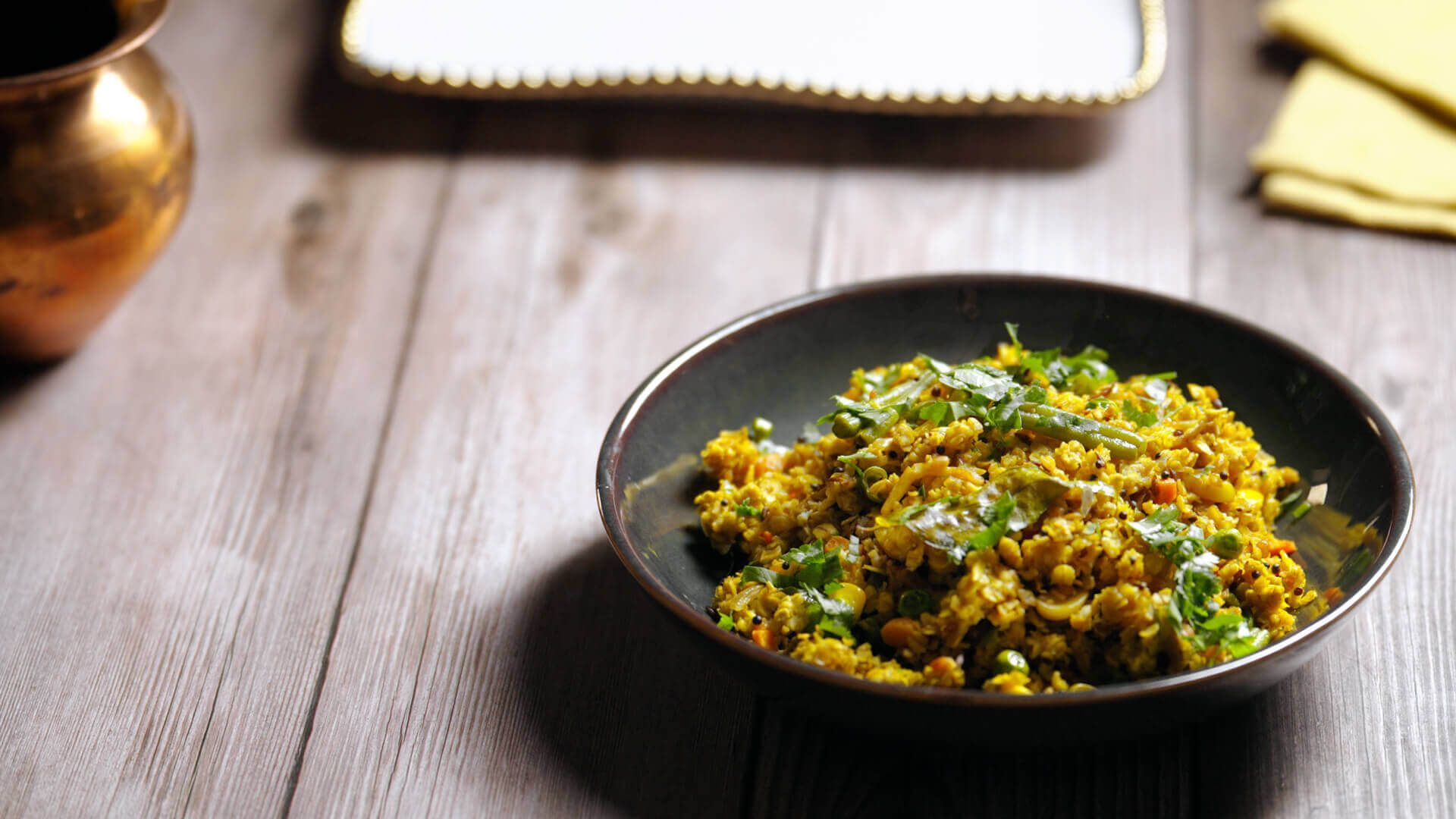 1920x1080 Oats Upma Recipe. Easy Vegan Gluten Free Upma. Healthy Oats Upma Breakfast Recipe