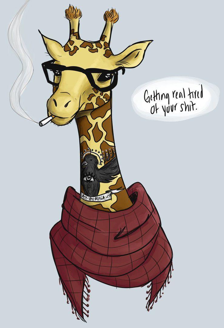 739x1082 hipster giraffe [I don't even know. by Artbymoga]. Giraffe