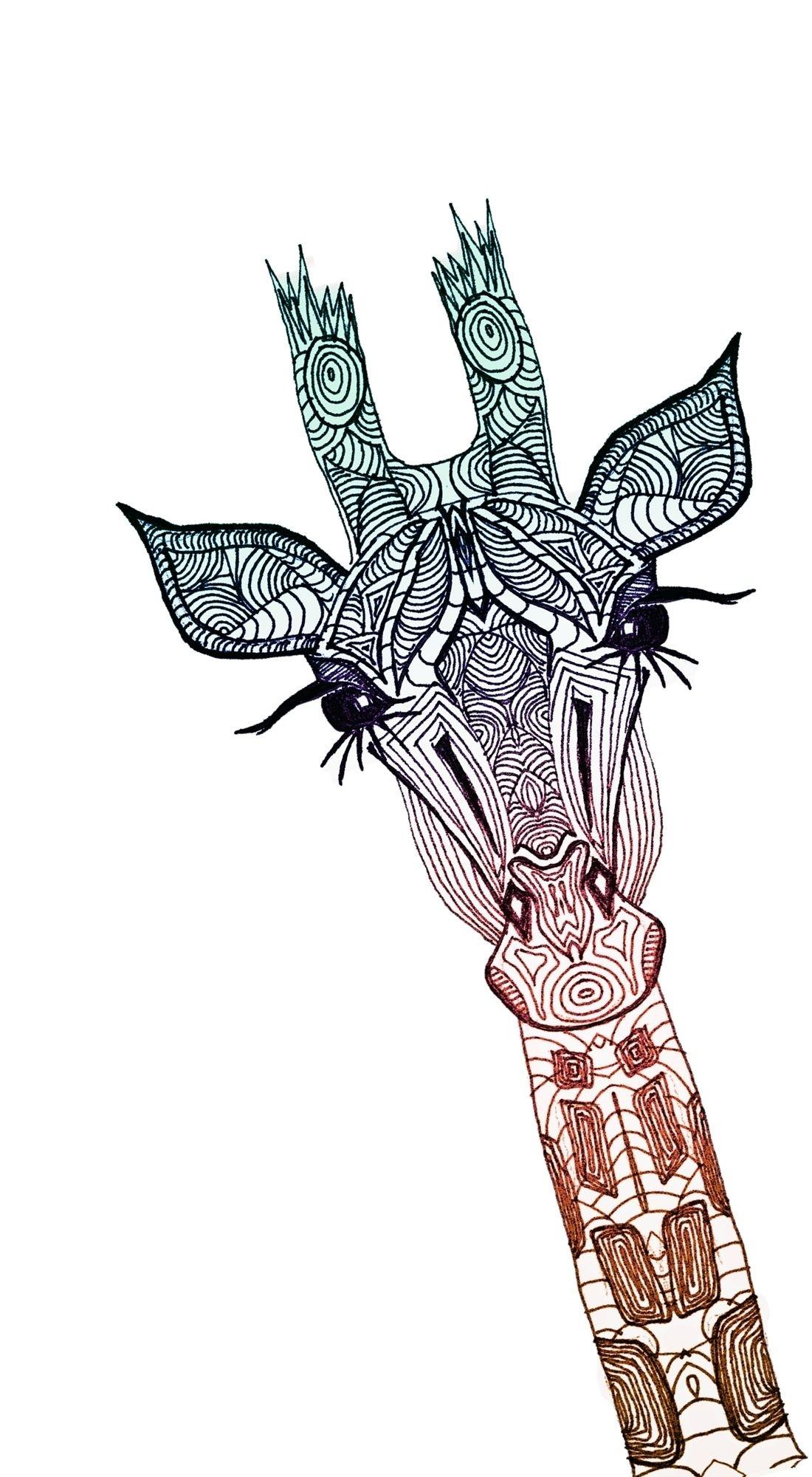 1100x2000 Giraffe Art Print giraffe tattoo design