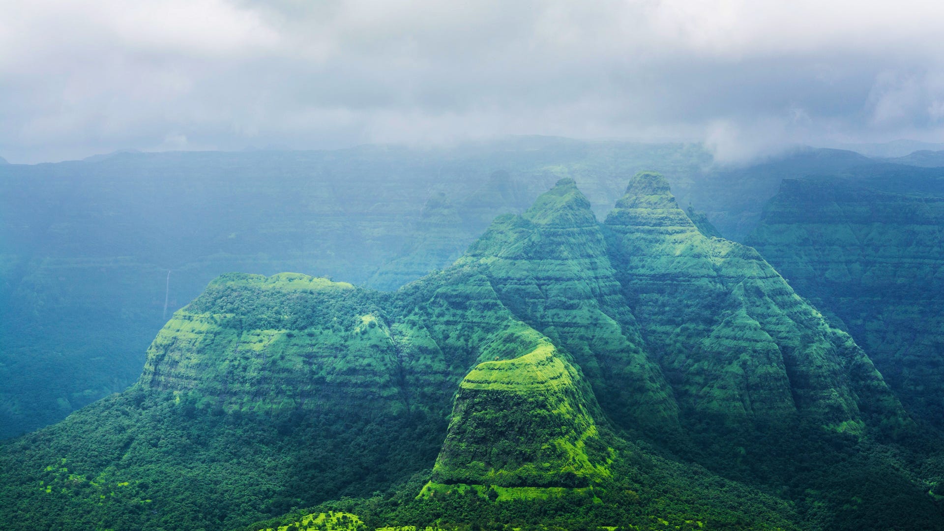 1920x1080 Breathing with broken rocks! RajGad Fort.