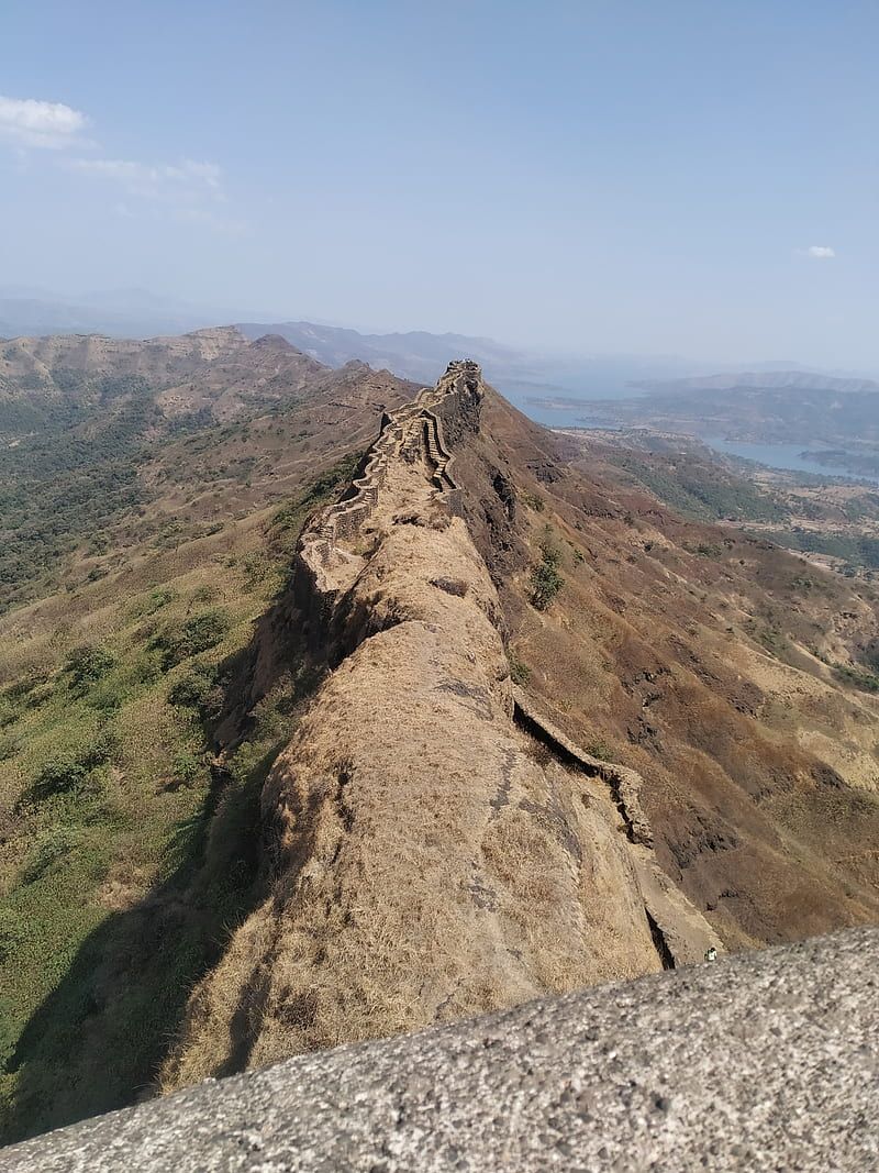 800x1067 Rajgad Fort, blue, capital, chatrapati, history, shivaji maharaj, sky, tranding, HD phone wallpaper