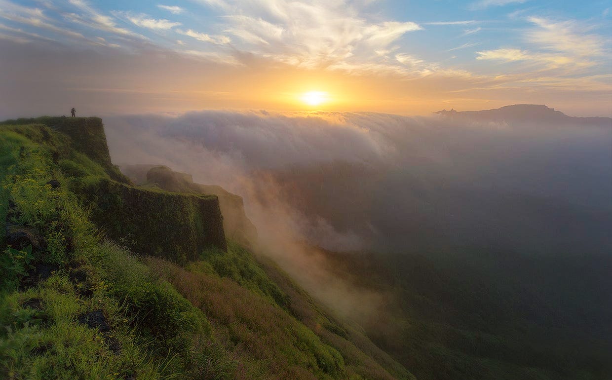 1240x770 Breathing with broken rocks! RajGad Fort.