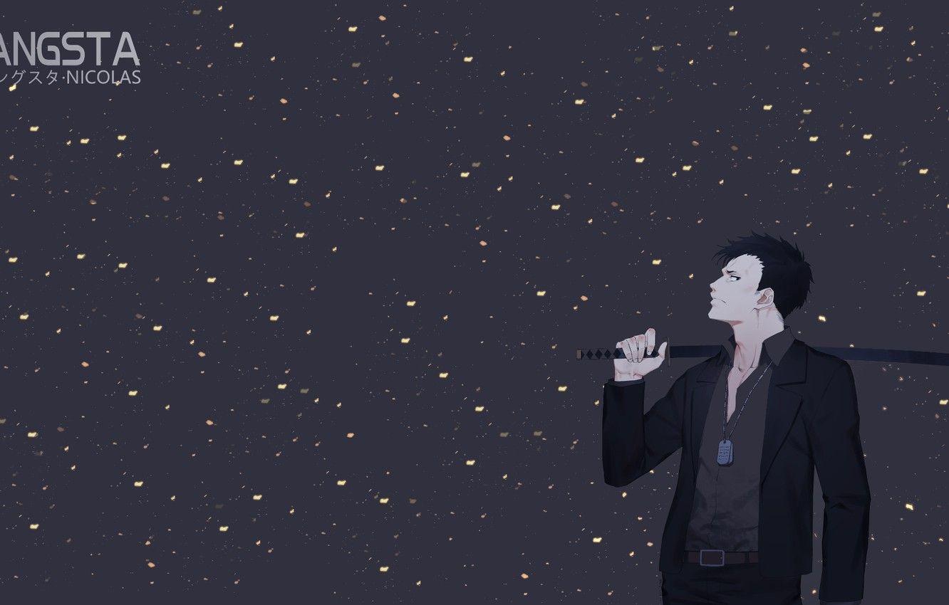 1332x850 Wallpaper sword, male, Nicholas, Gangsta image for desktop