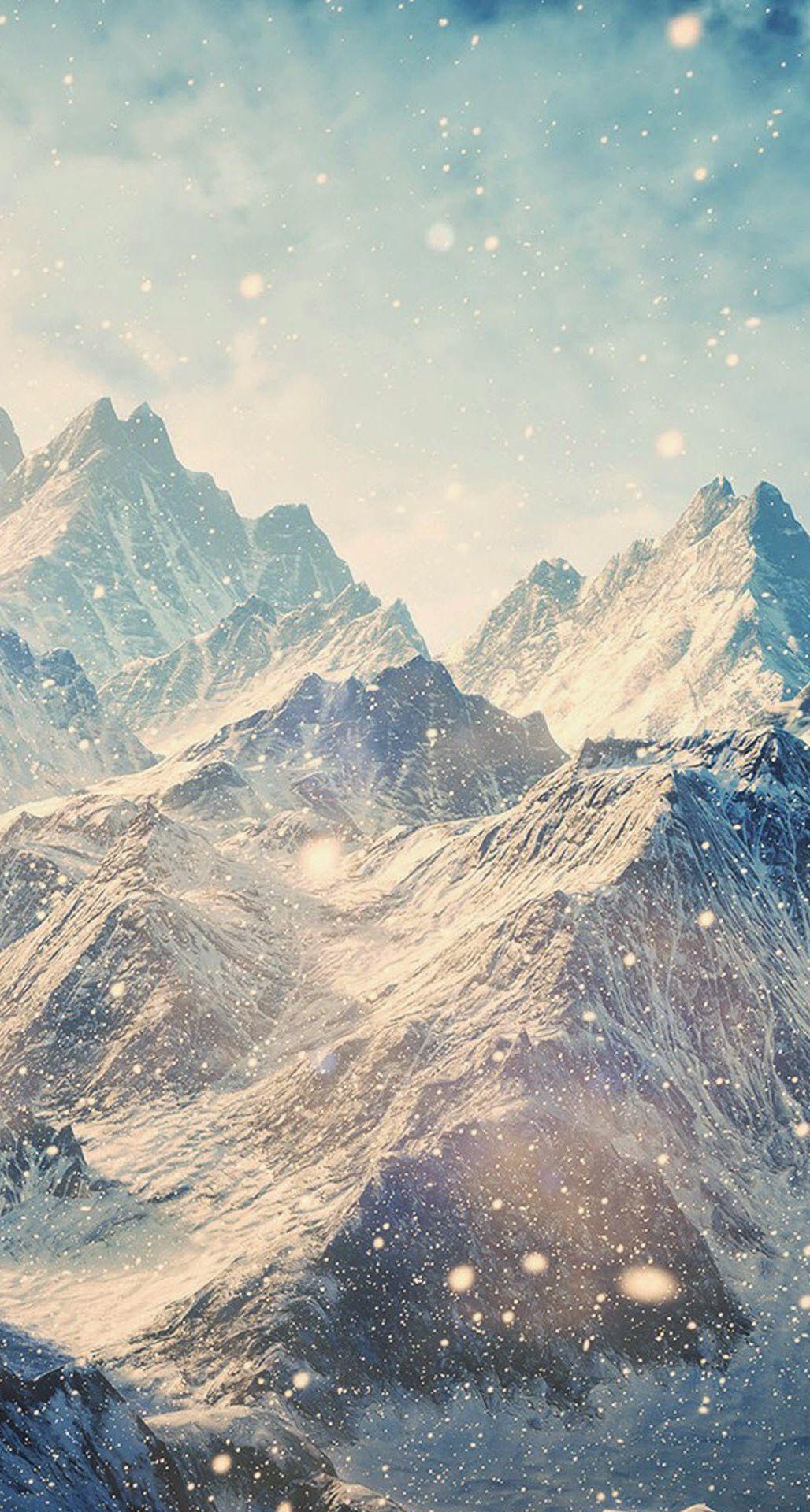 1028x1920 iPhone BGs Phong cảnh dãy núi Himalaya Cảnh tuyết rơi iPhone 6 Plus HD