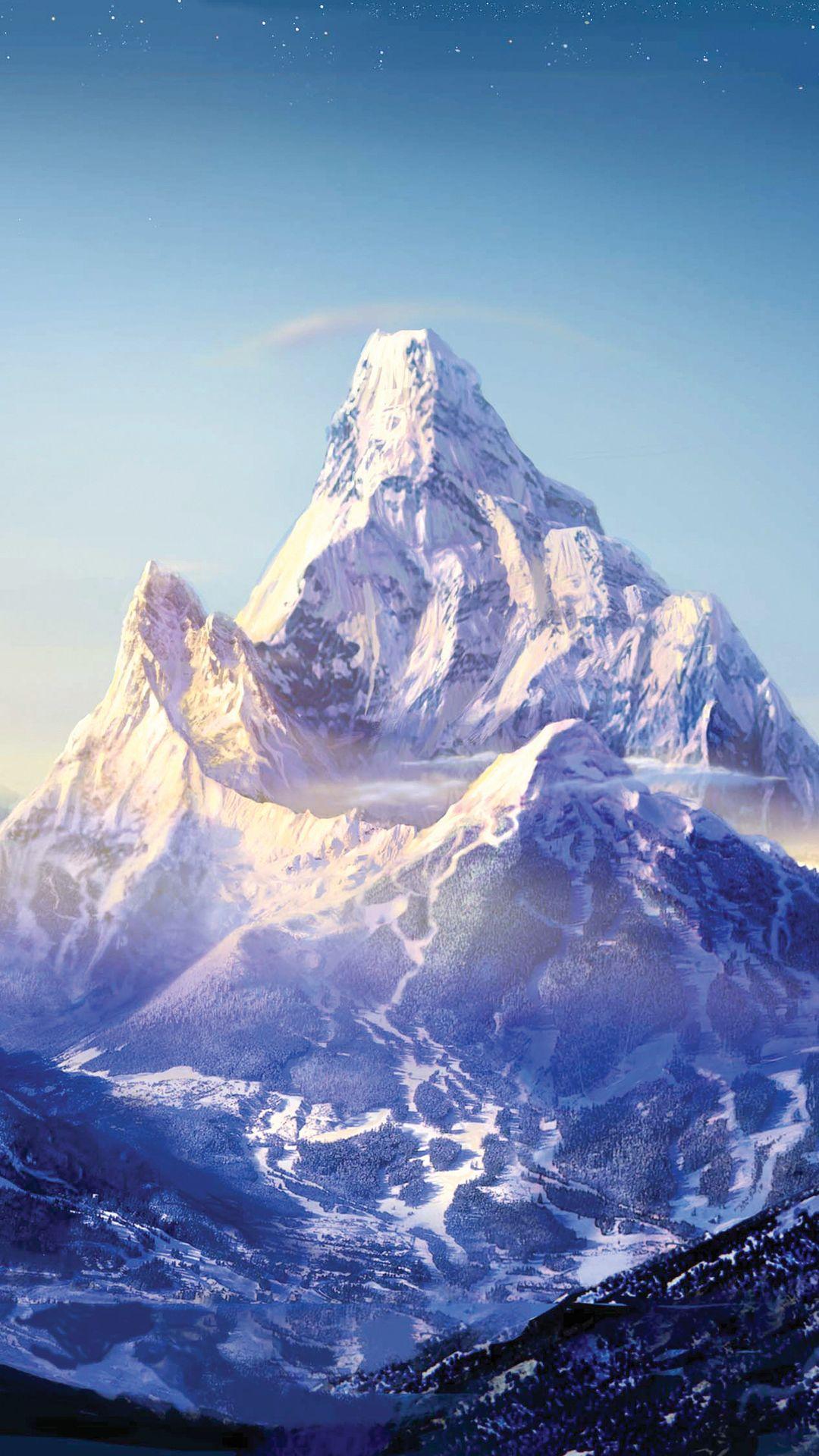 1080x1920 Everest Mountain Snow Stars Hình nền HD iPhone 6 Plus
