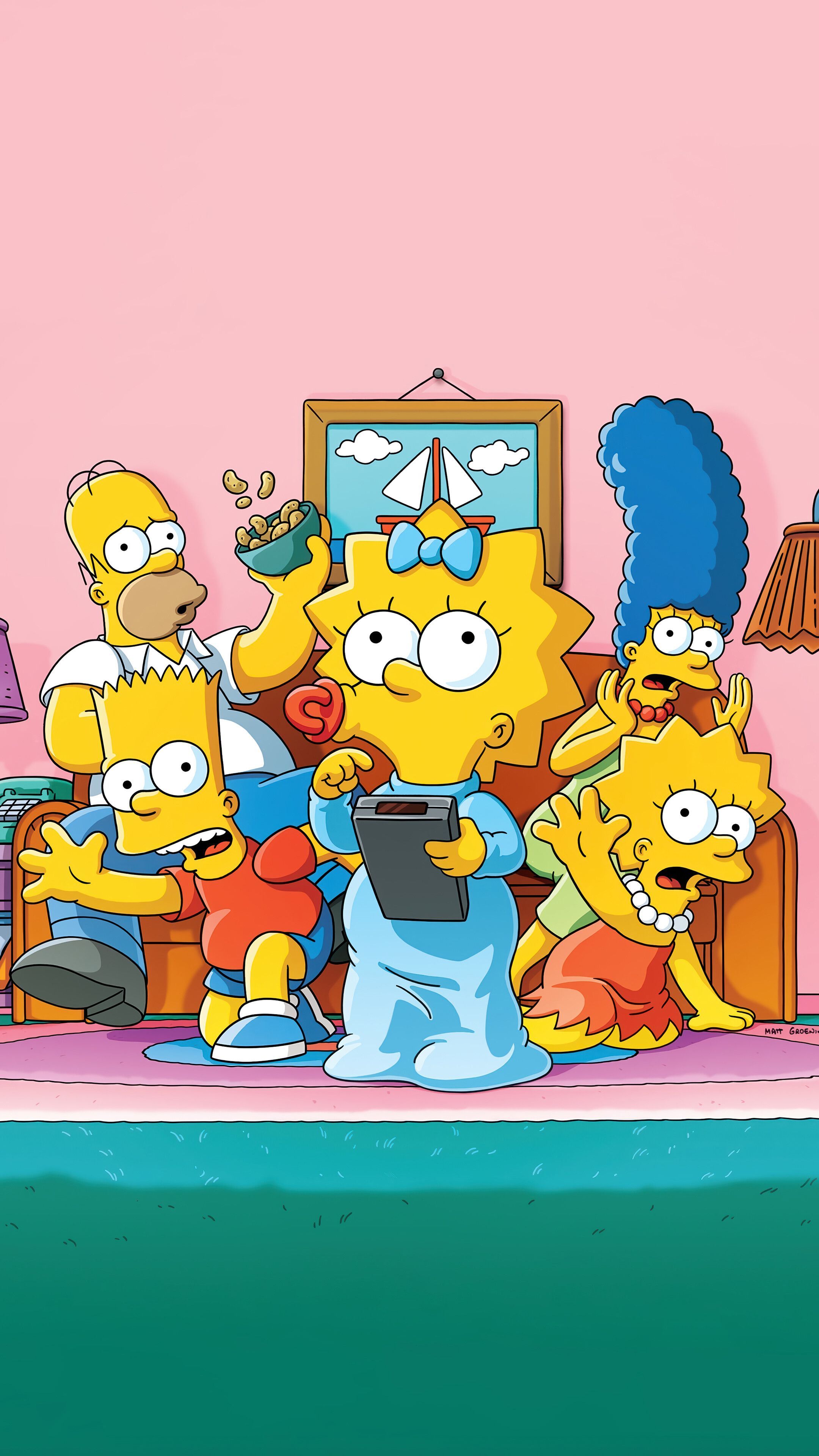 2160x3840 The Simpsons 4K Wallpaper iPhone HD Phone
