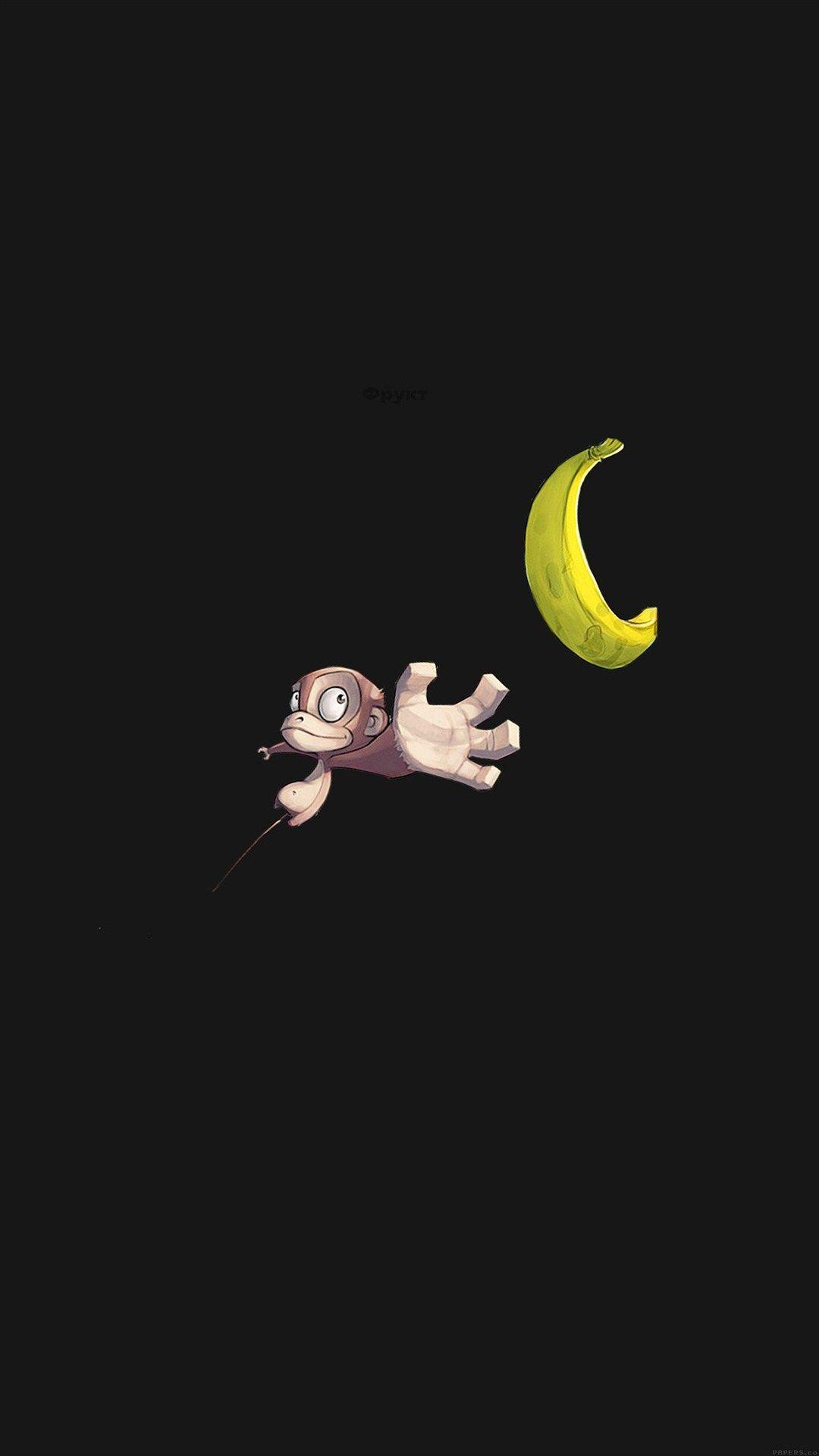 1080x1920 Monkey banana love iPhone 8 Wallpaper Free Download