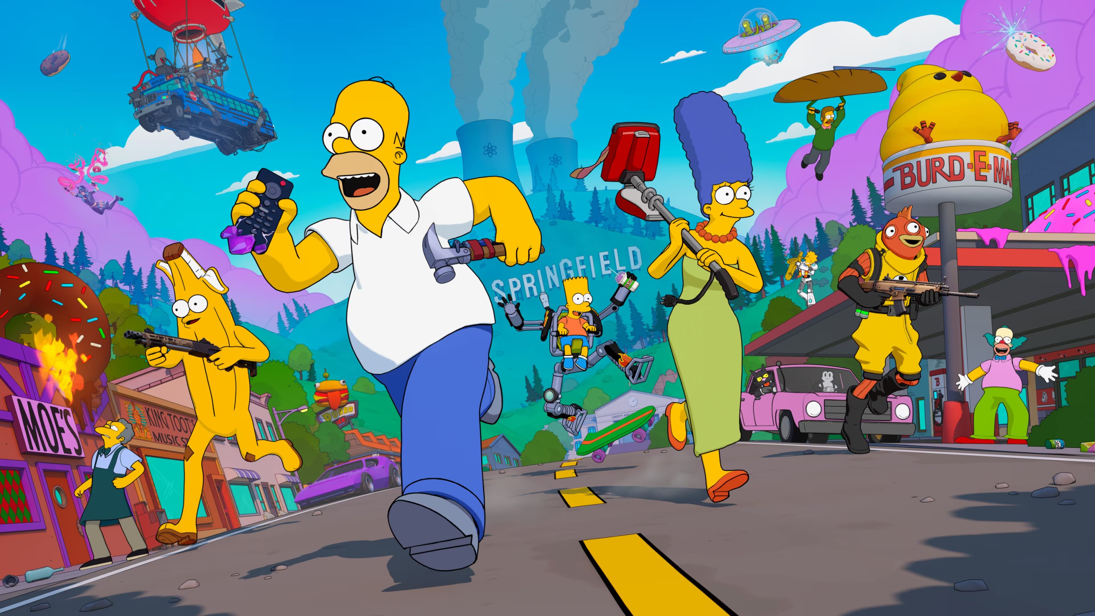 3840x2160 Fortnite The Simpsons 2025 Wallpaper, HD Games Wallpaper, 4k Wallpaper, Image, Background, Photos and Picture