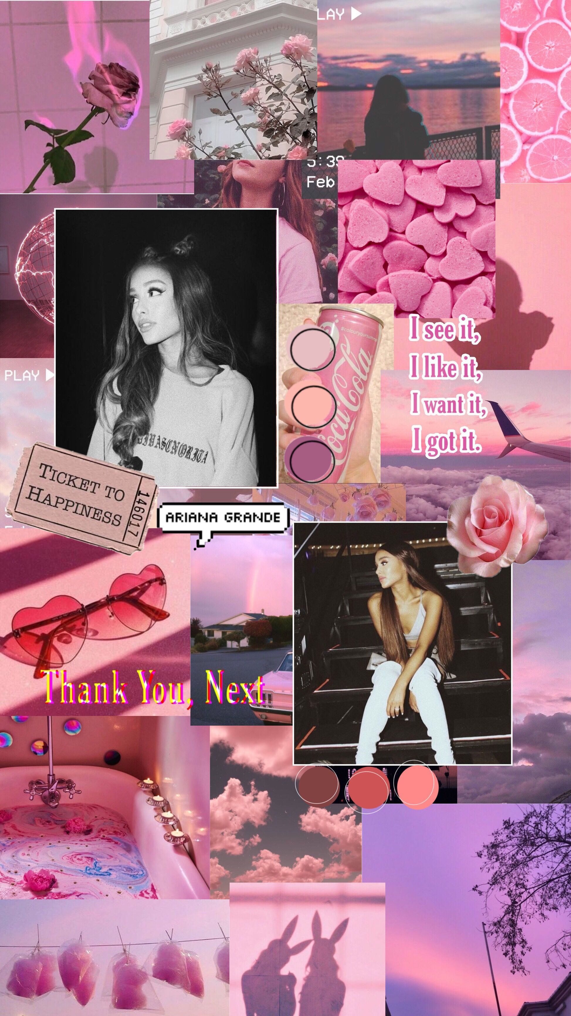 1947x3464 Ariana Grande Pink Wallpaper