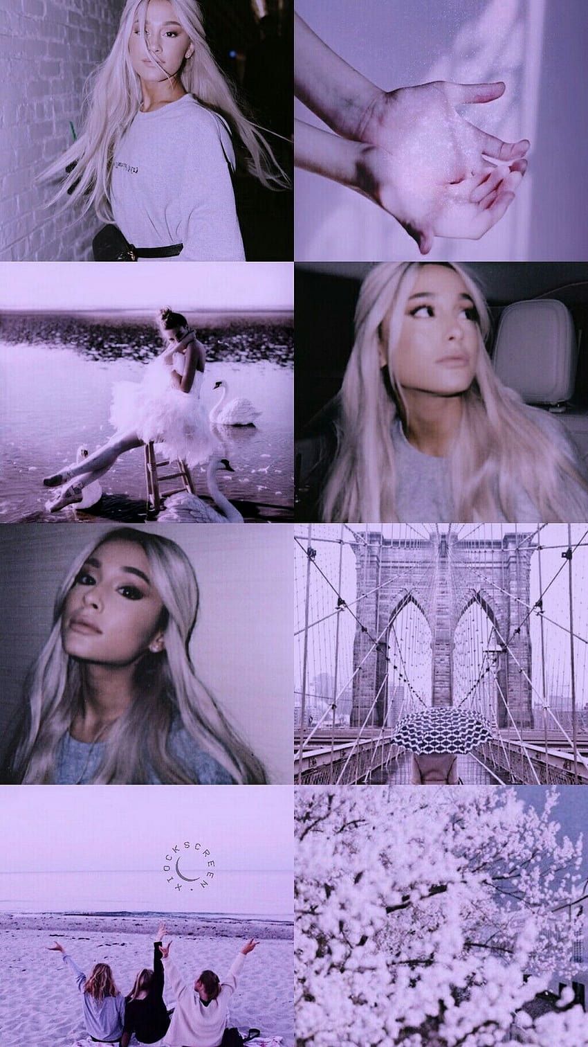 850x1512 Ariana grande collage HD phone wallpaper