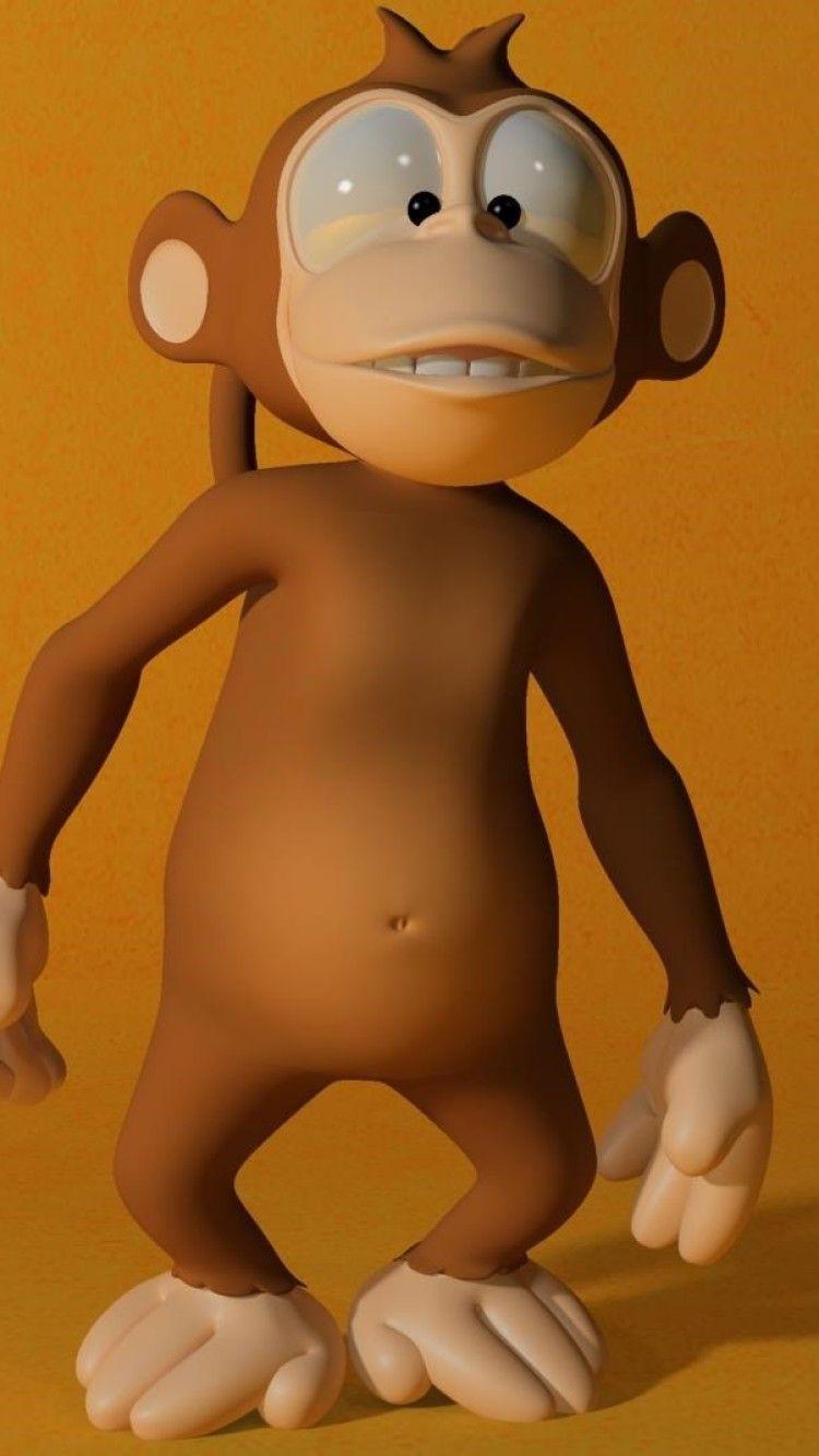 750x1334 3D Monkey iPhone iPhone 6S, iPhone 7 HD 4k Wallpaper