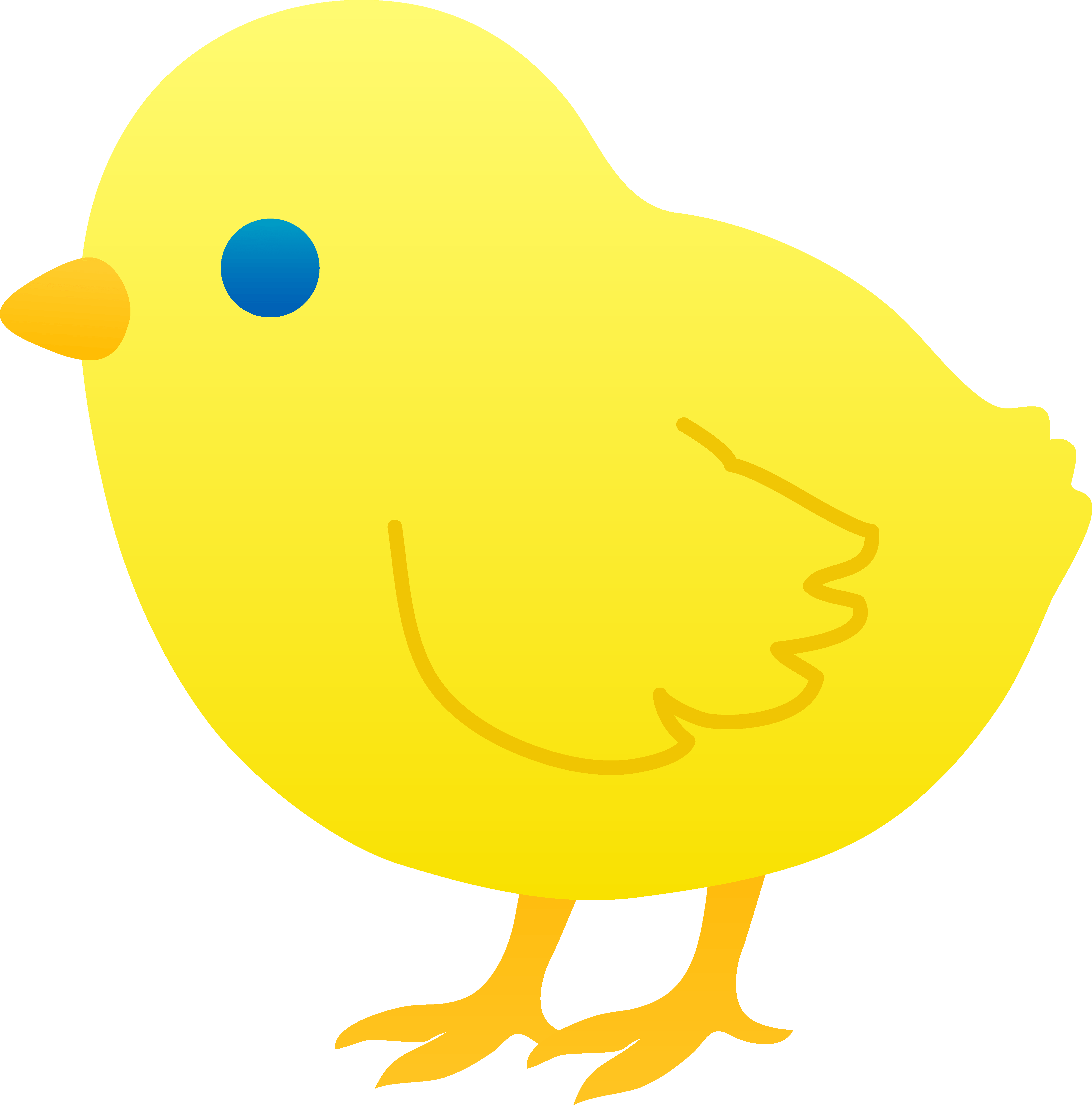 4379x4429 Baby Chicken Clipart Black And White Baby Chick Drawing