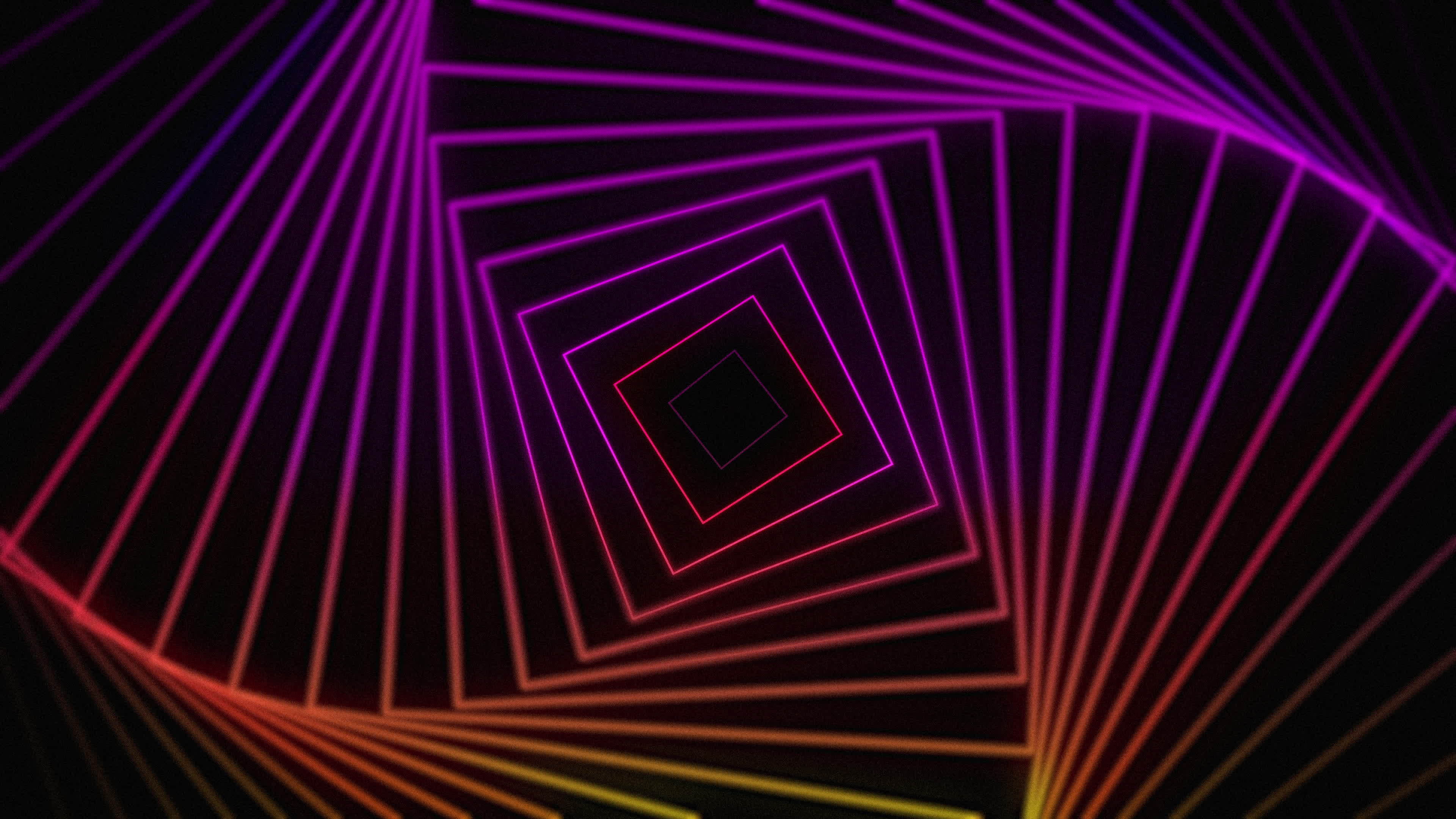 3840x2160 neon abstract light illustration effect, infinity t futuristic graphic infinite ray swirl night wallpaper elementenergy space loop magic motion shapes laser, round power shine wave electric modern art