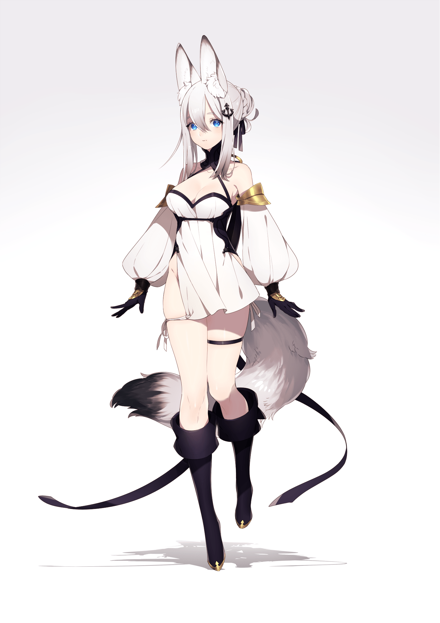 1414x2000 #original characters, #fox girl, #anime girls, wallpaper