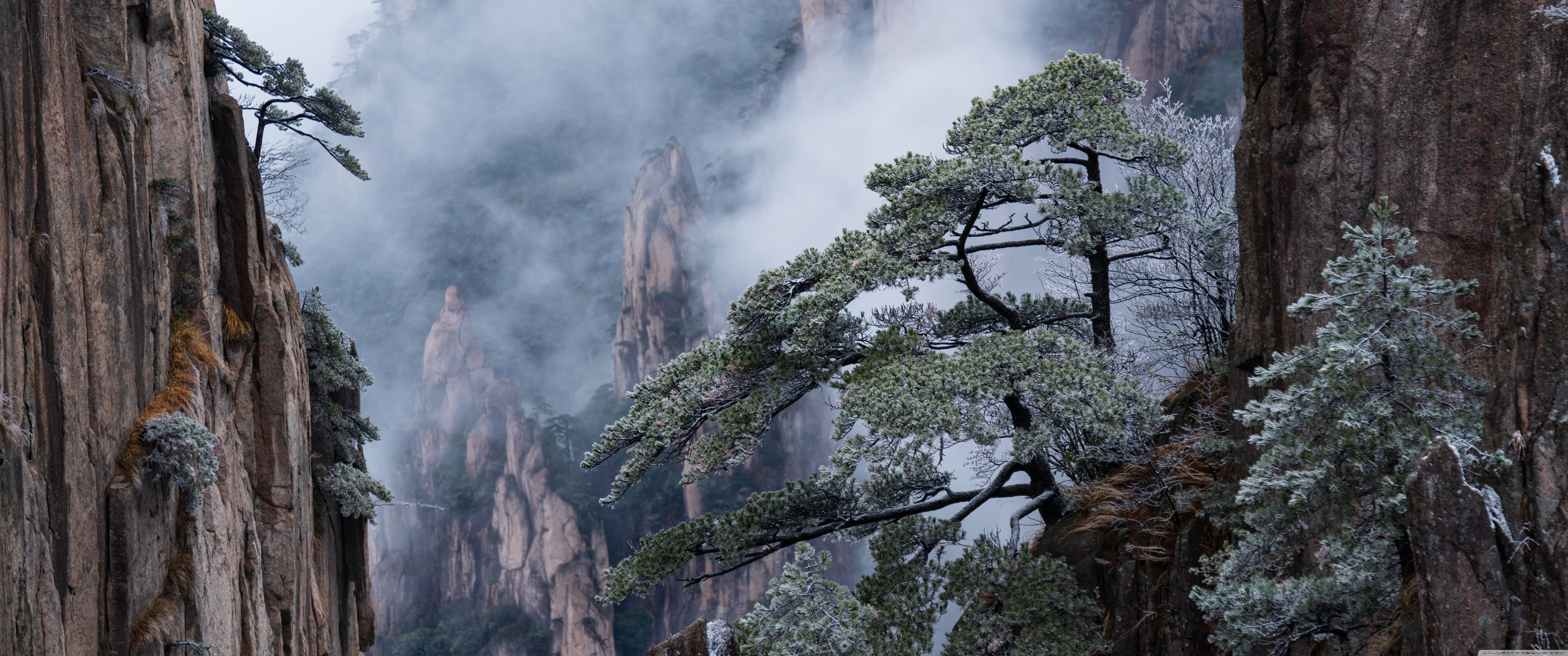 6880x2880 Huangshan Yellow Mountain in China 4K UHD Wallpaper for UltraHD Desktop and TV : Widescreen and UltraWide Display : Smartphone and Tablet Devices