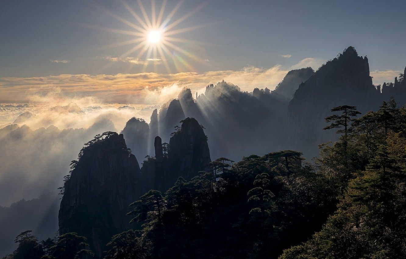 1332x850 Huangshan Wallpaper