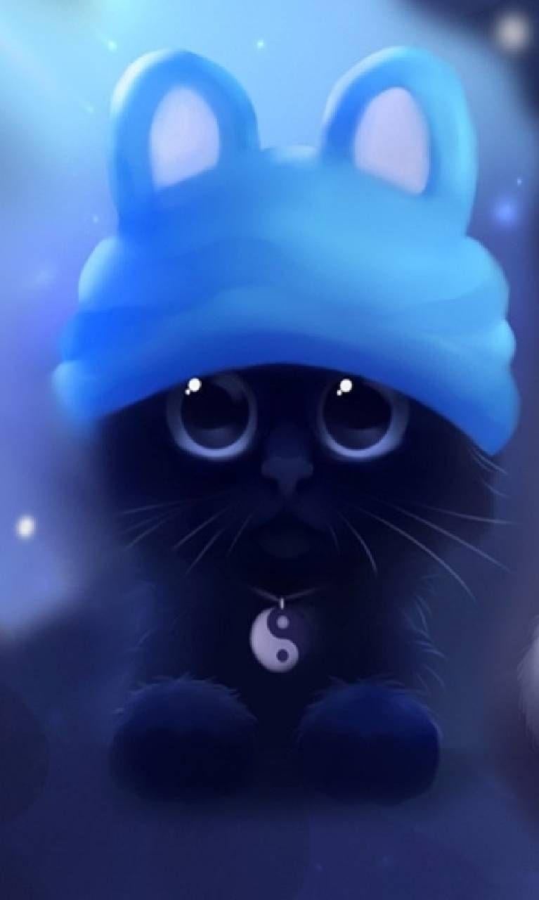 767x1280 Cute animal drawings, Cat art, Cute
