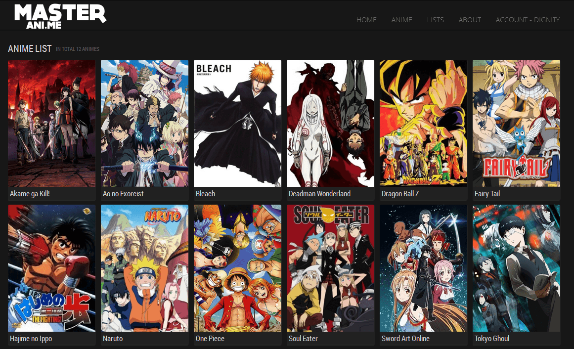 1161x706 My Anime List. (Fighting Action Animes)