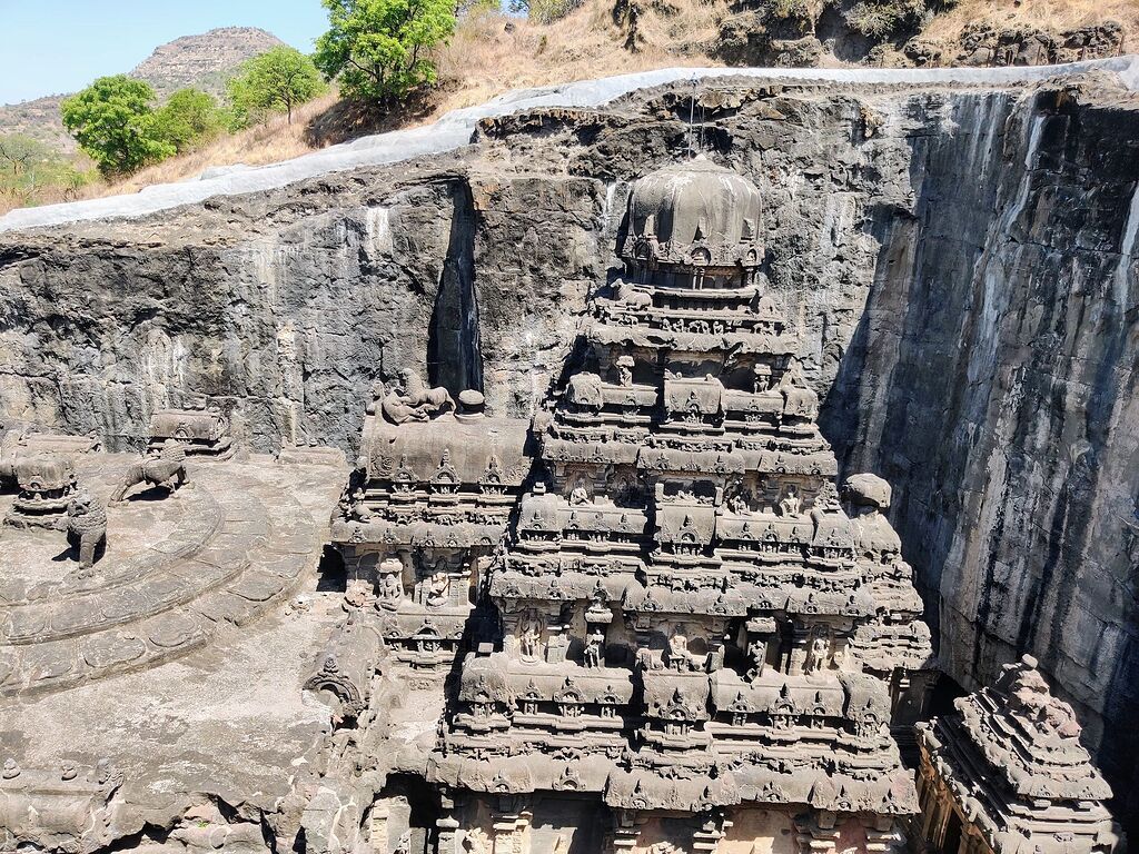 1024x768 Kailasa Temple in the Caves of Ellora : A Majestic Marvel Frozen in Time worthy of the Seven Wonders Maps contribution stories Guides Connect