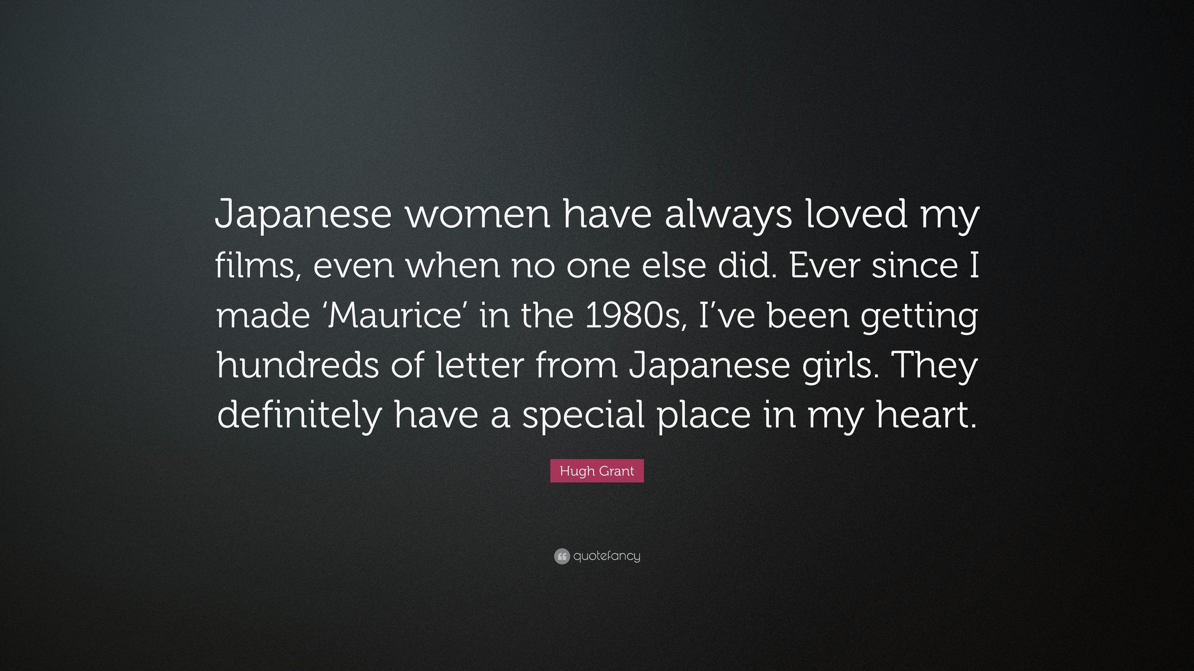 3840x2160 Hugh Grant Quote: “Japanese women have always loved my films, even