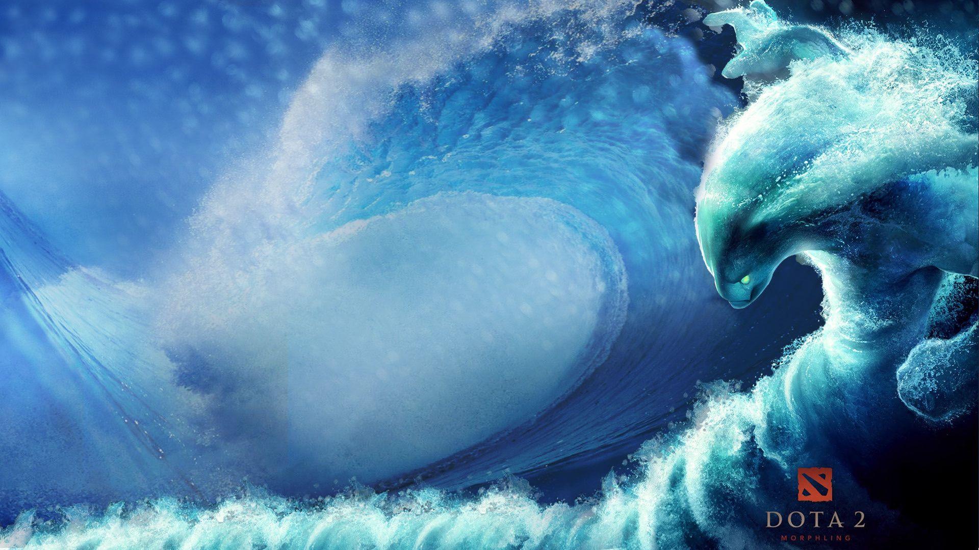 1920x1080 Wallpaper dota element, water, monster desktop wallpaper