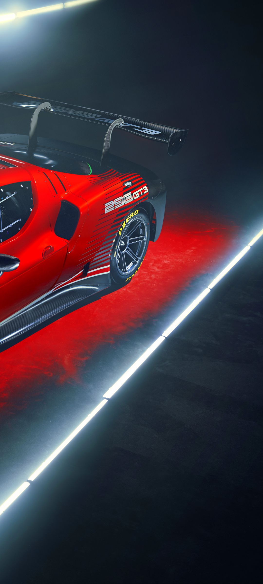 1080x2400 Ferrari 296 GT3 Wallpaper