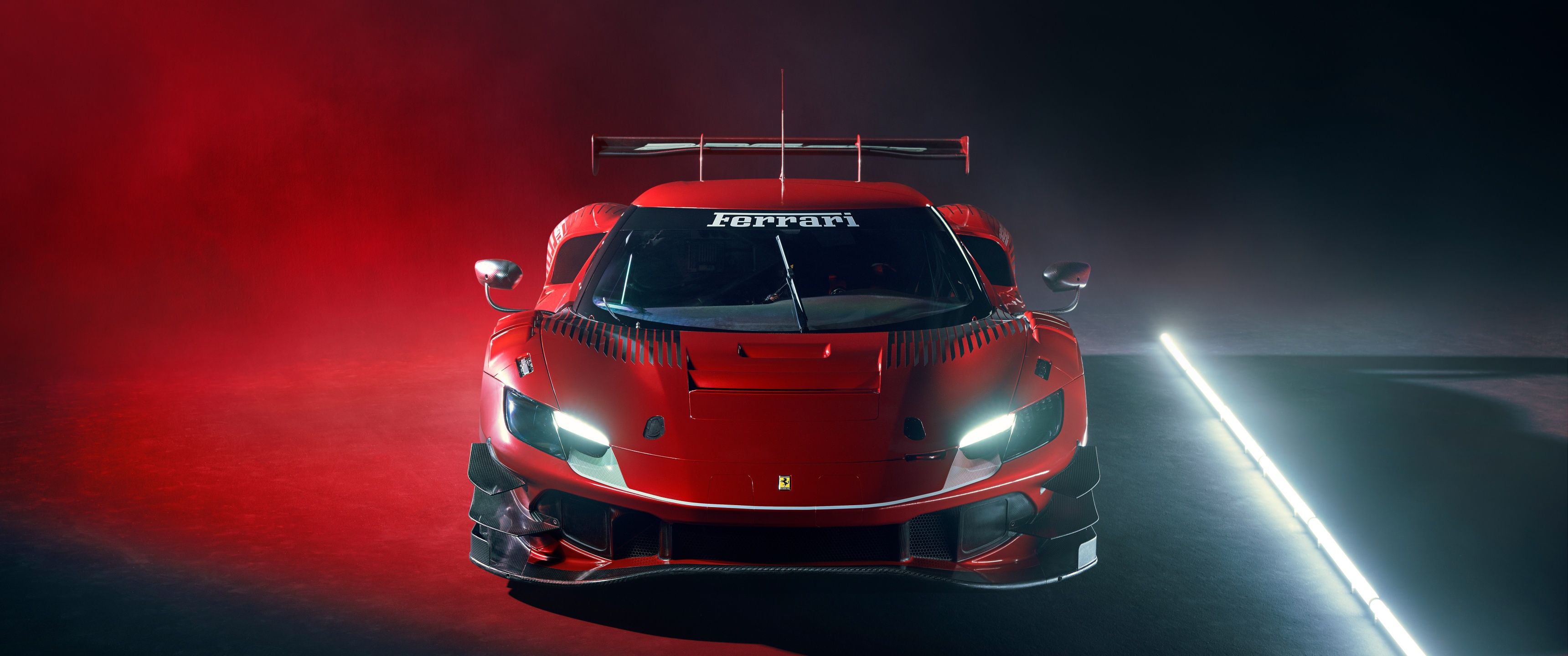 3440x1440 Ferrari 296 GT3 Wallpaper 4K, Race cars, 5K, 8K