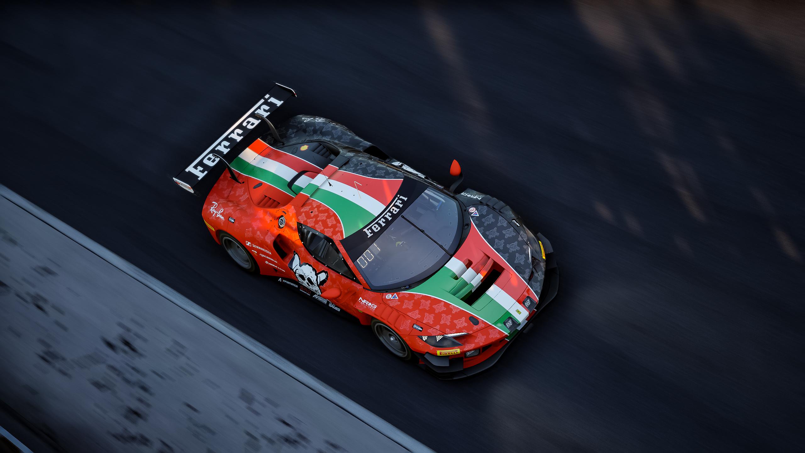 2560x1440 New Ferrari 296 GT3 Custom Livery happy customer!