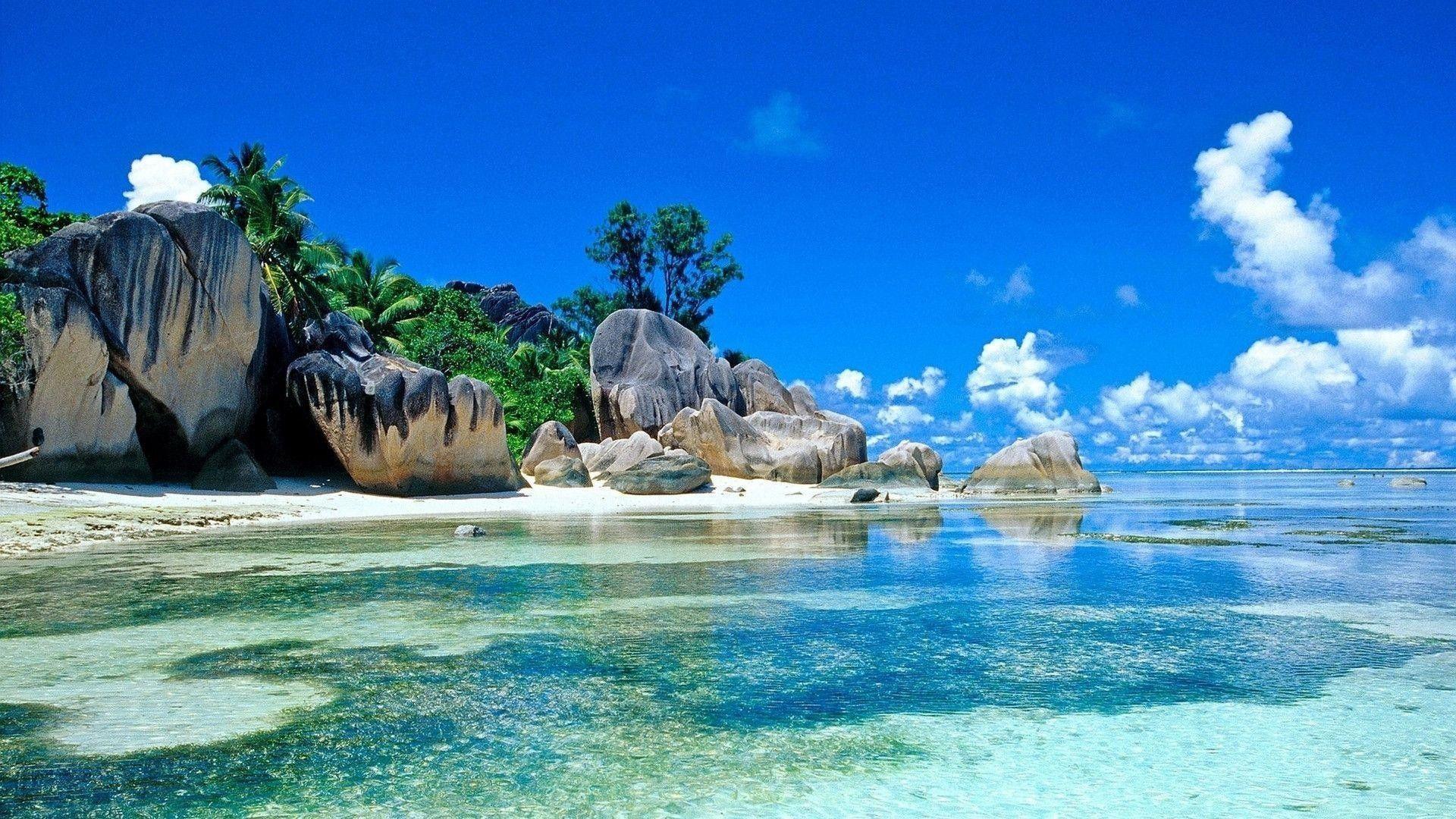 1920x1080 Bãi biển hình nền HD
