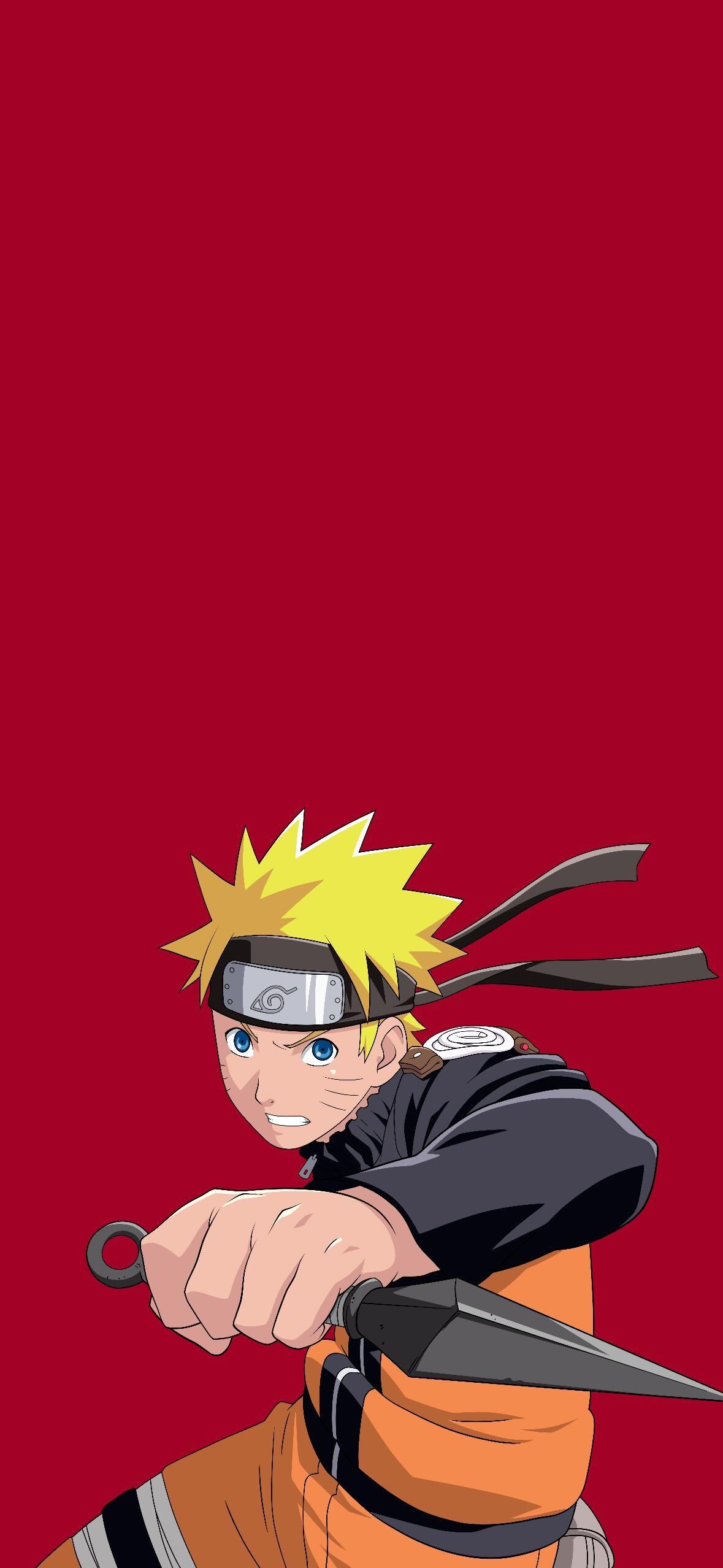 1179x2556 Red Official Naruto Shippuden Best Anime Wallpaper For IPhone And Android