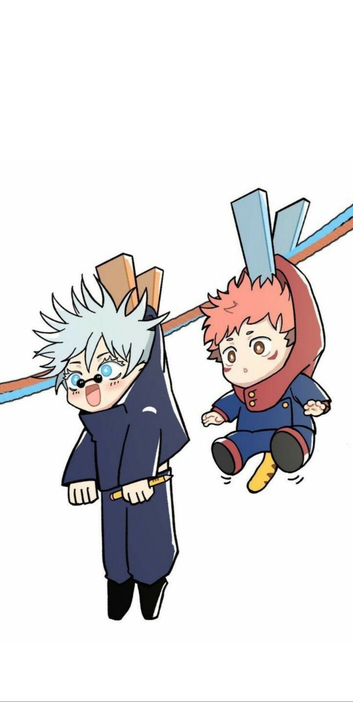 720x1432 Cute Gojo Satoru & Itadori Yuji