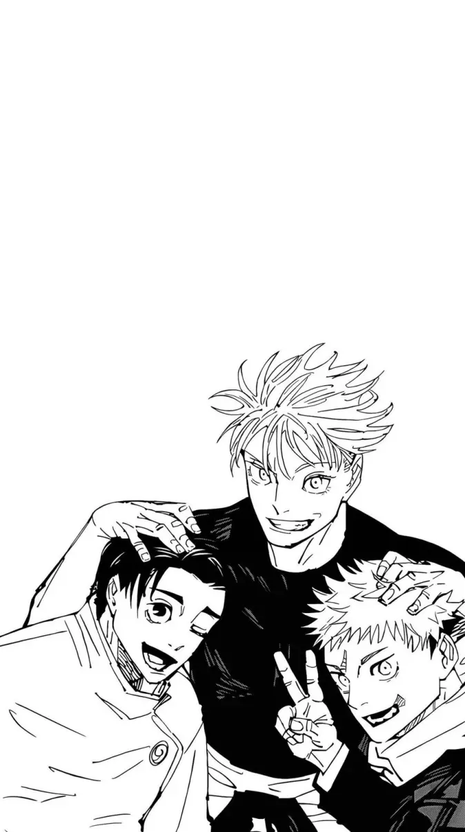 674x1205 Gojo, Yuta and Yuji wallpaper