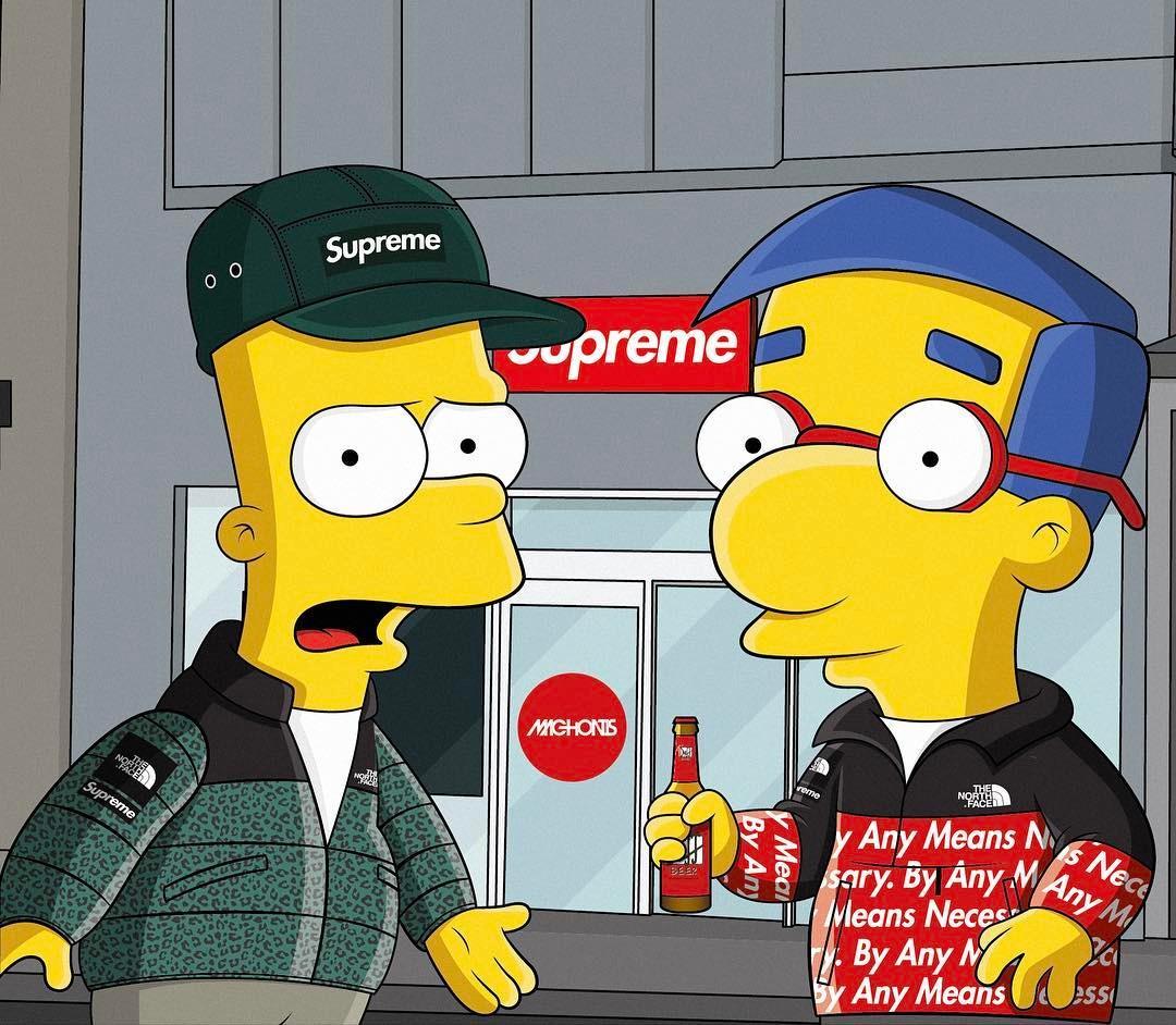 1080x942 Supreme Bart Wallpaper