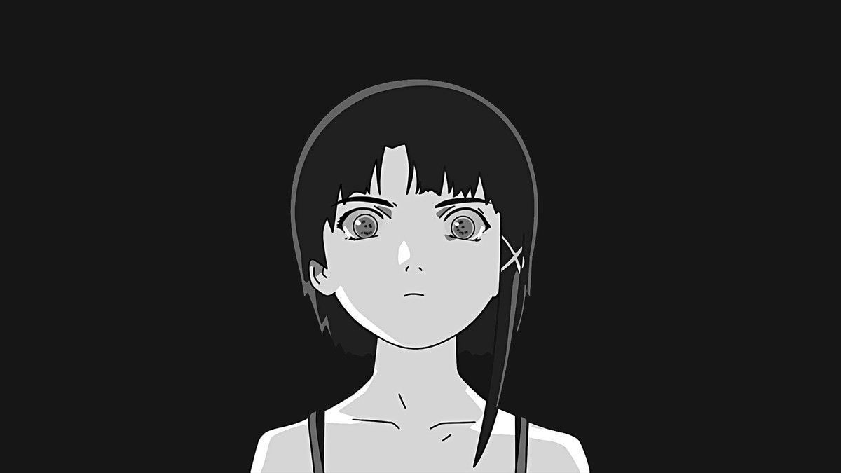 1200x675 Anime serial experiments lain iwakura simple background Playmat Game Mat Desk