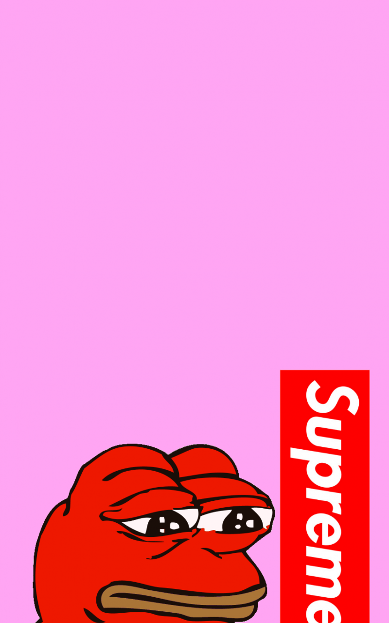 800x1280 Free download Supreme Pepe4iPhone wallpaper Hypebeast wallpaper