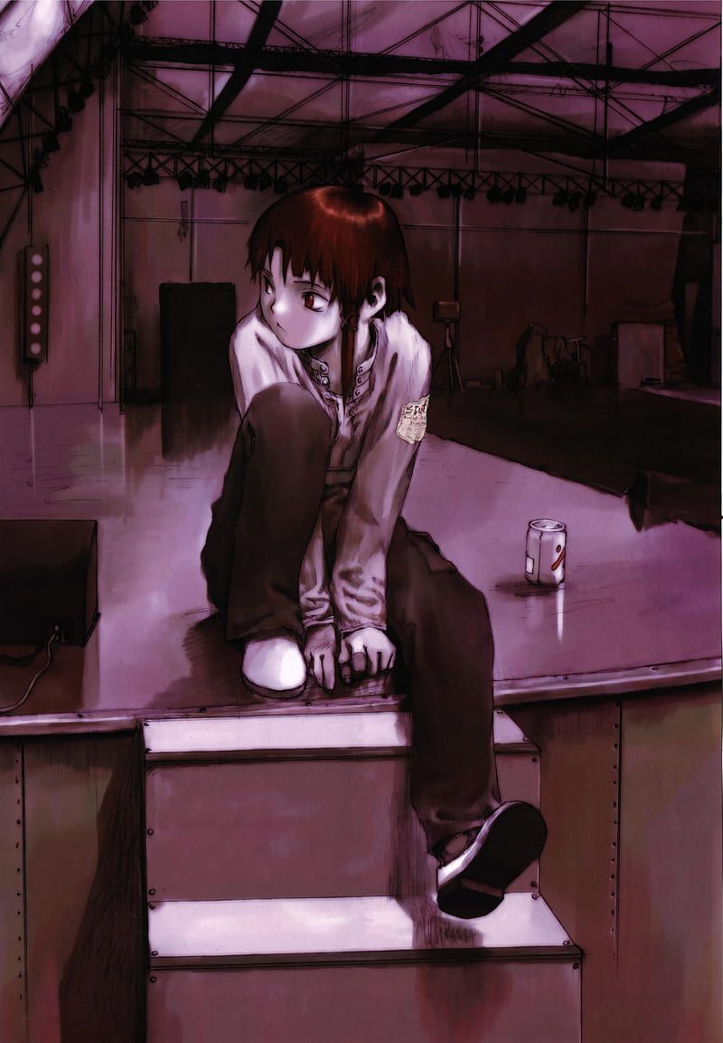 800x1153 Serial Experiments Lain, Lain Iwakura, anime, anime girls, loneliness, HD phone wallpaper