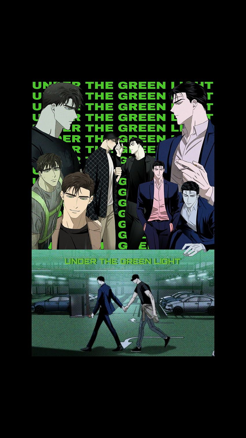 850x1511 Under The Green Light, manhwa, yaoi HD phone wallpaper