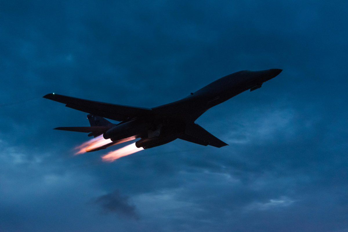 1200x801 B 1B Lancer Long Range Strategic Bomber. Thai Military And Asian Region