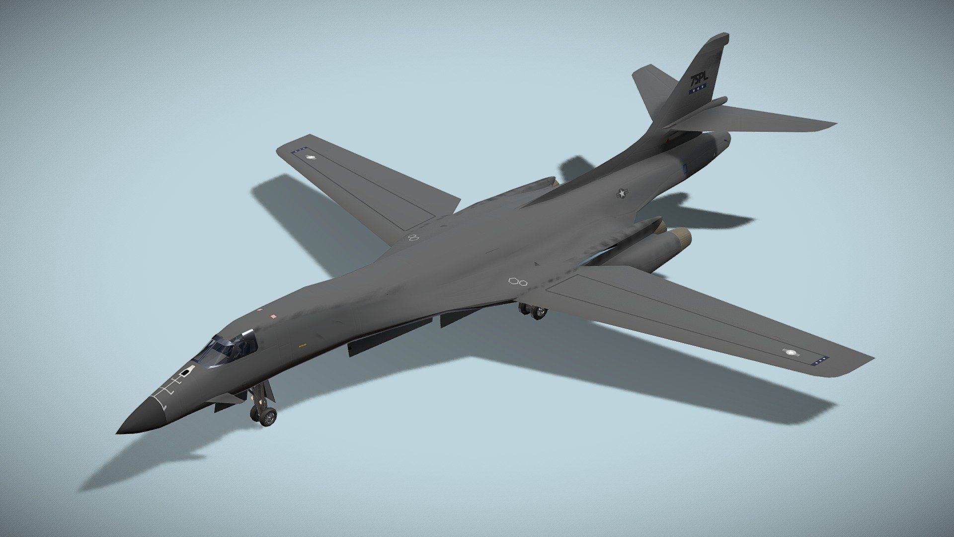 1920x1080 Rockwell B 1 Lancer Model By NETRUNNER_pl [3D64ae5]