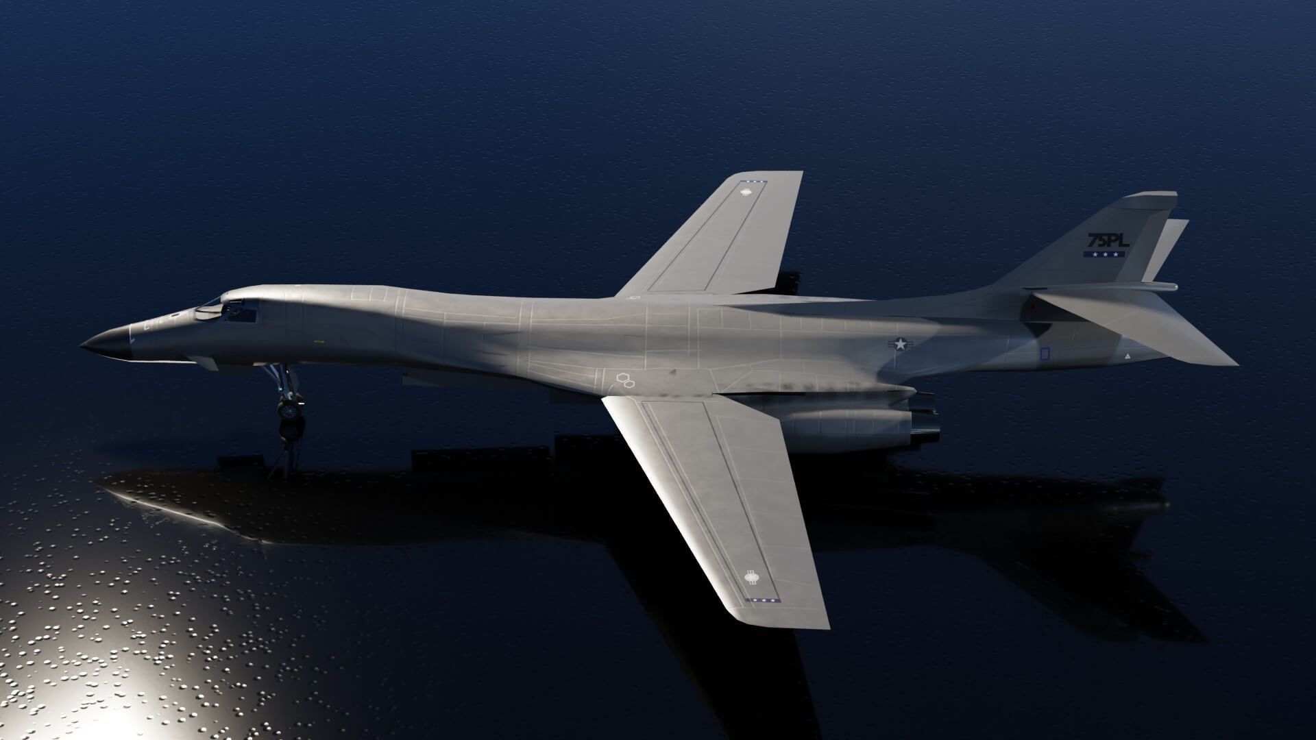 1920x1080 Rockwell B 1 Lancer 3D Model