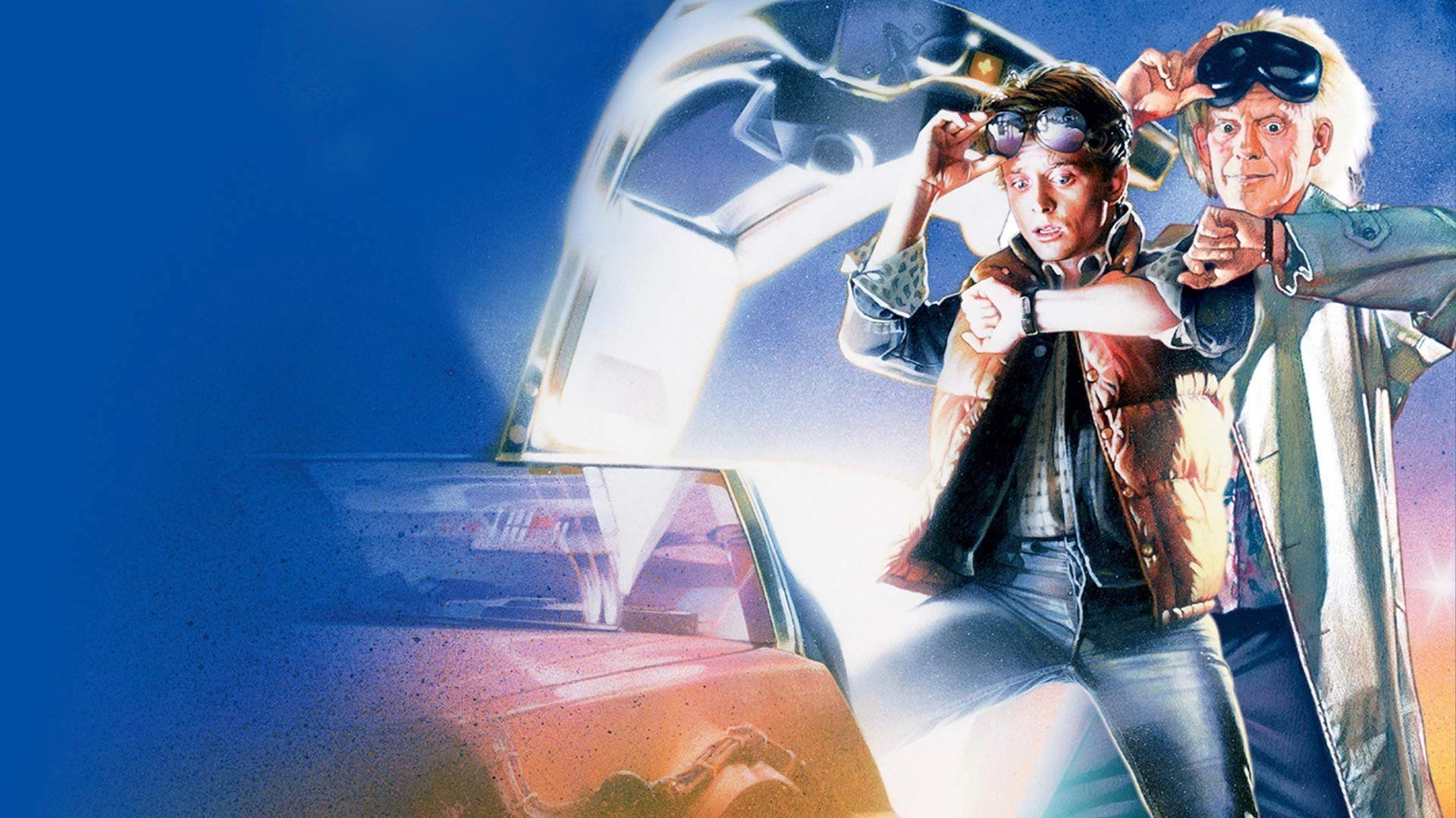 1920x1080 Download Dr. Emmett Brown Christopher Lloyd Michael J. Fox Marty McFly Movie Back To The Future