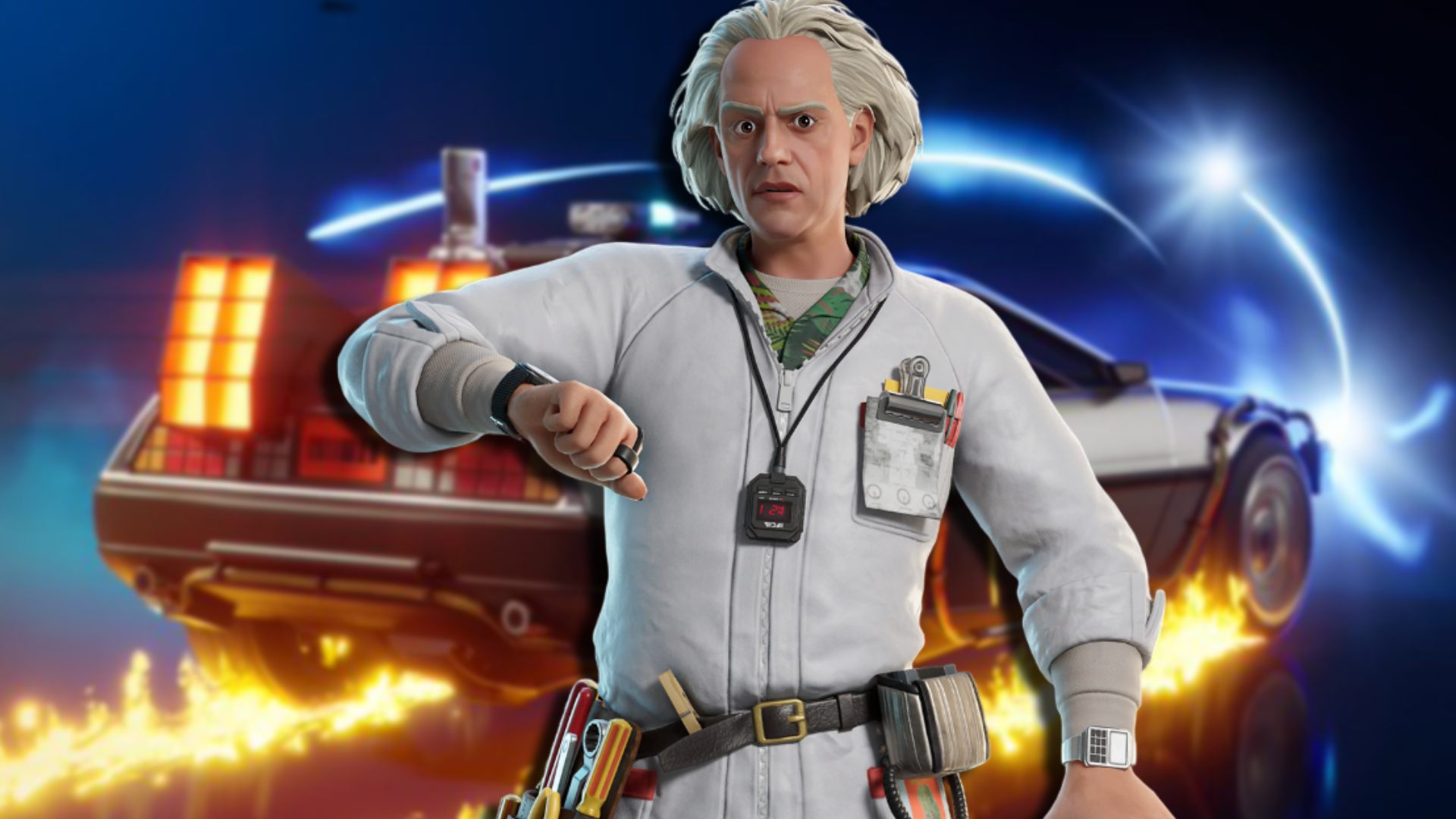 1920x1080 Fortnite's Doc Brown skin is great for Back to the Future fans, but he's missing one thing