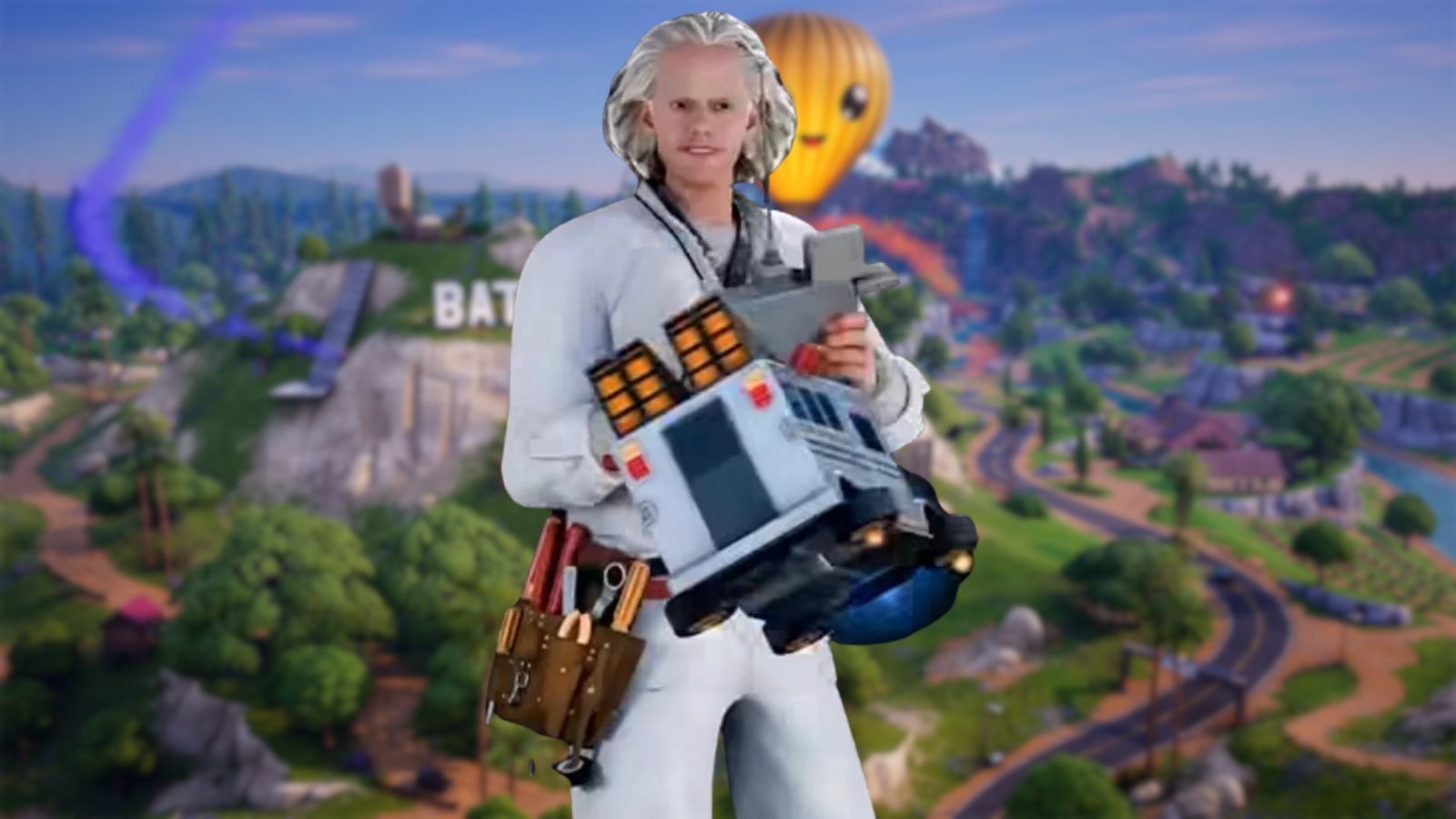1600x900 Fortnite players roast “terrible” Doc Brown Back to the Future skin