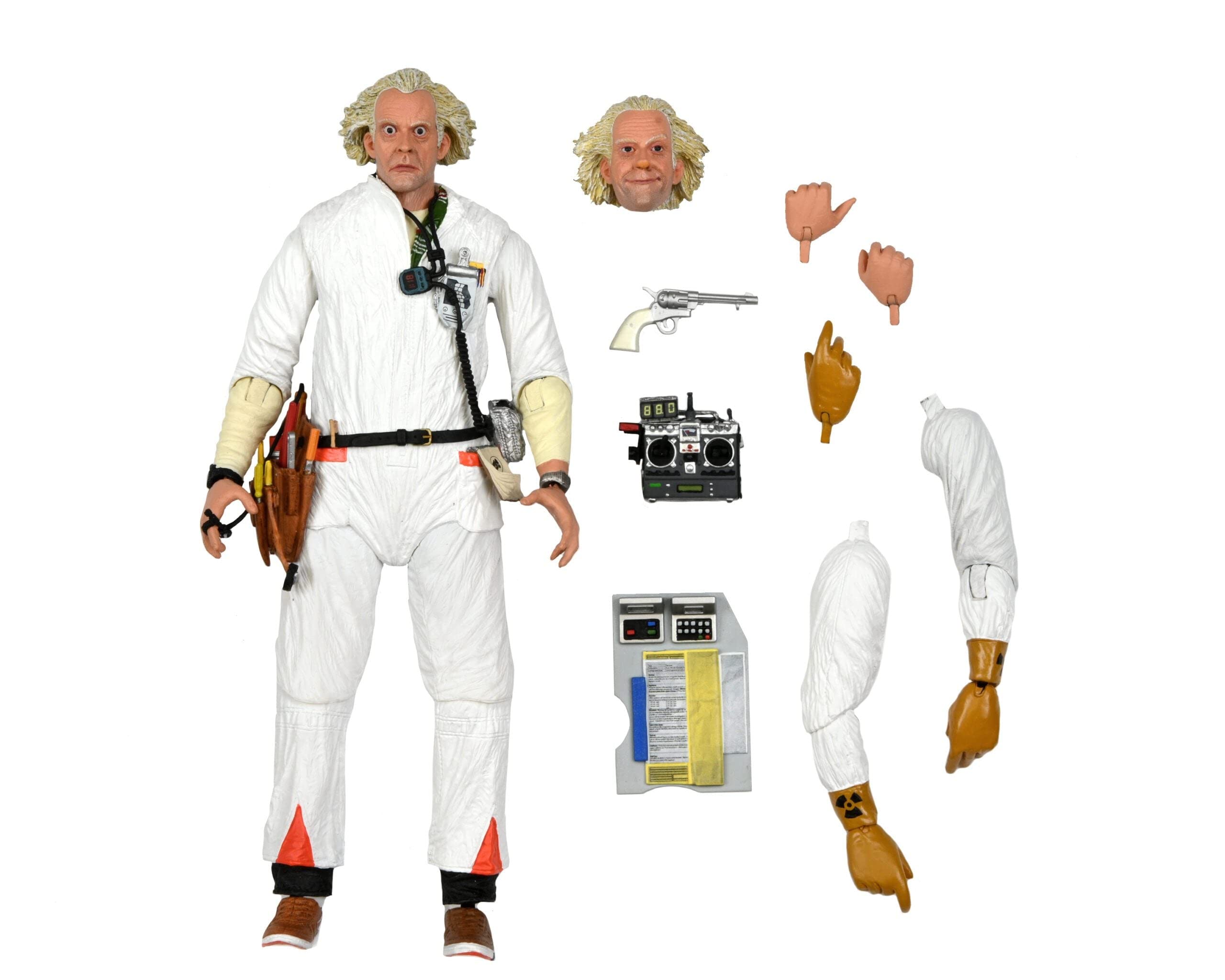 2560x2048 NECA Back To The Future Doc Brown 1985 7 Scale Action Figure : Toys & Games