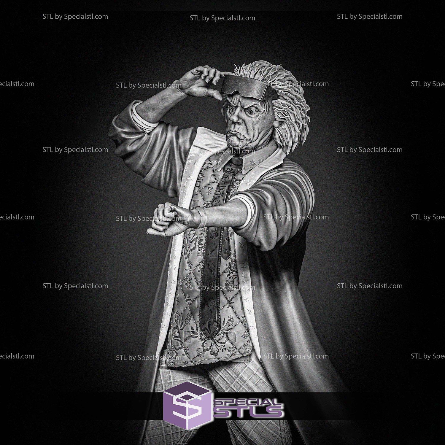 1500x1500 Doctor Emmett Brown from Diorama Digital STL Files